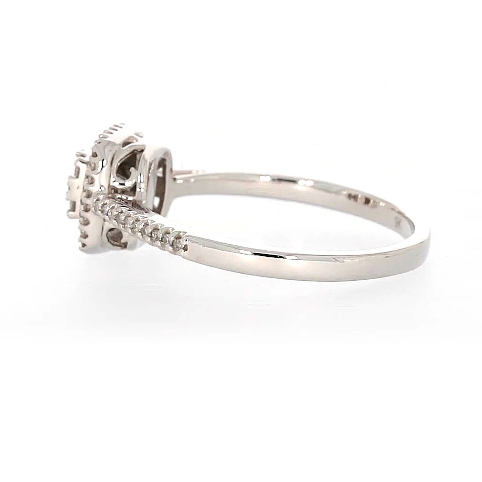 London 9ct White Gold Round Brilliant Cut 0.33 CARAT tw  of Diamonds Ring - Image 23