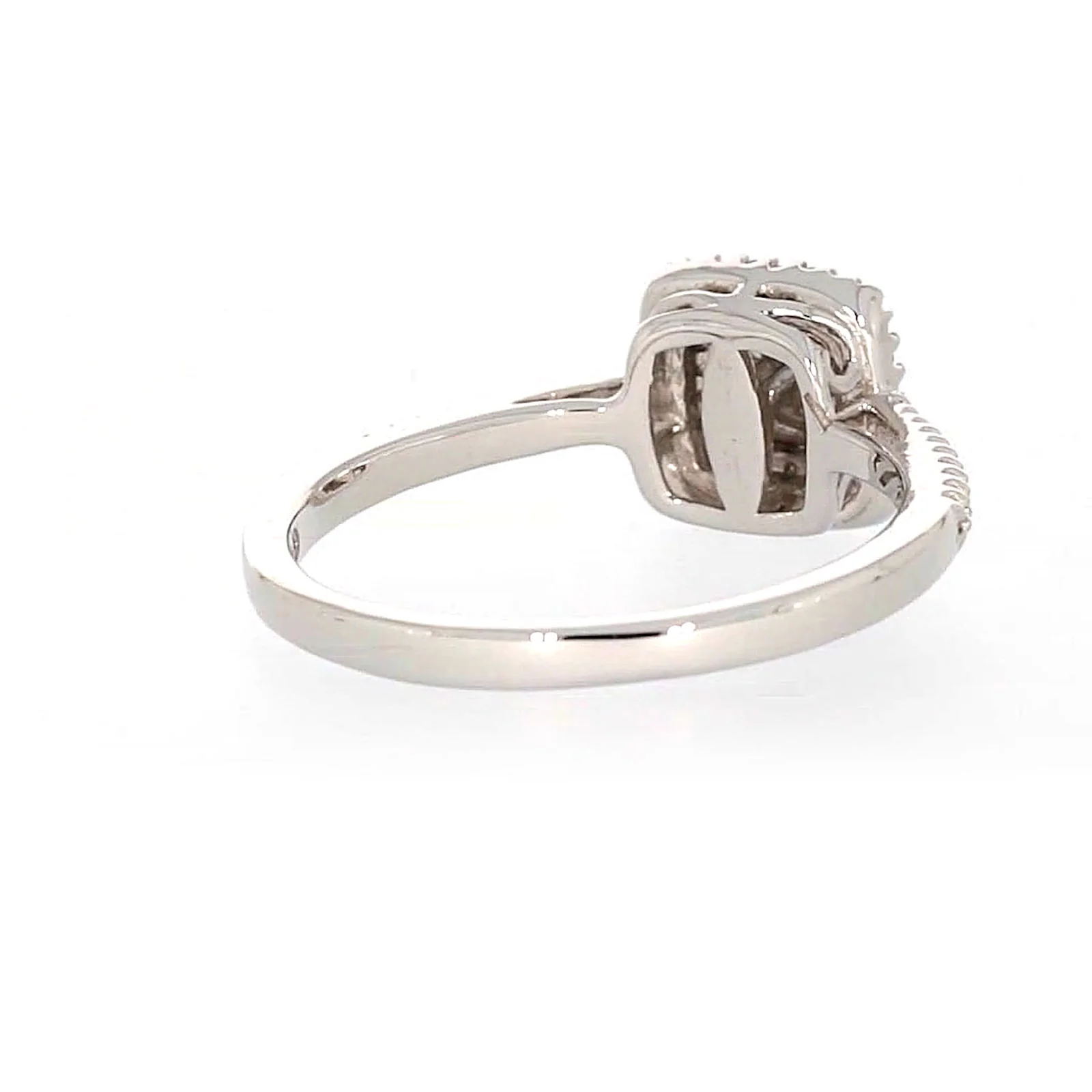 London 9ct White Gold Round Brilliant Cut 0.33 CARAT tw  of Diamonds Ring - Image 44