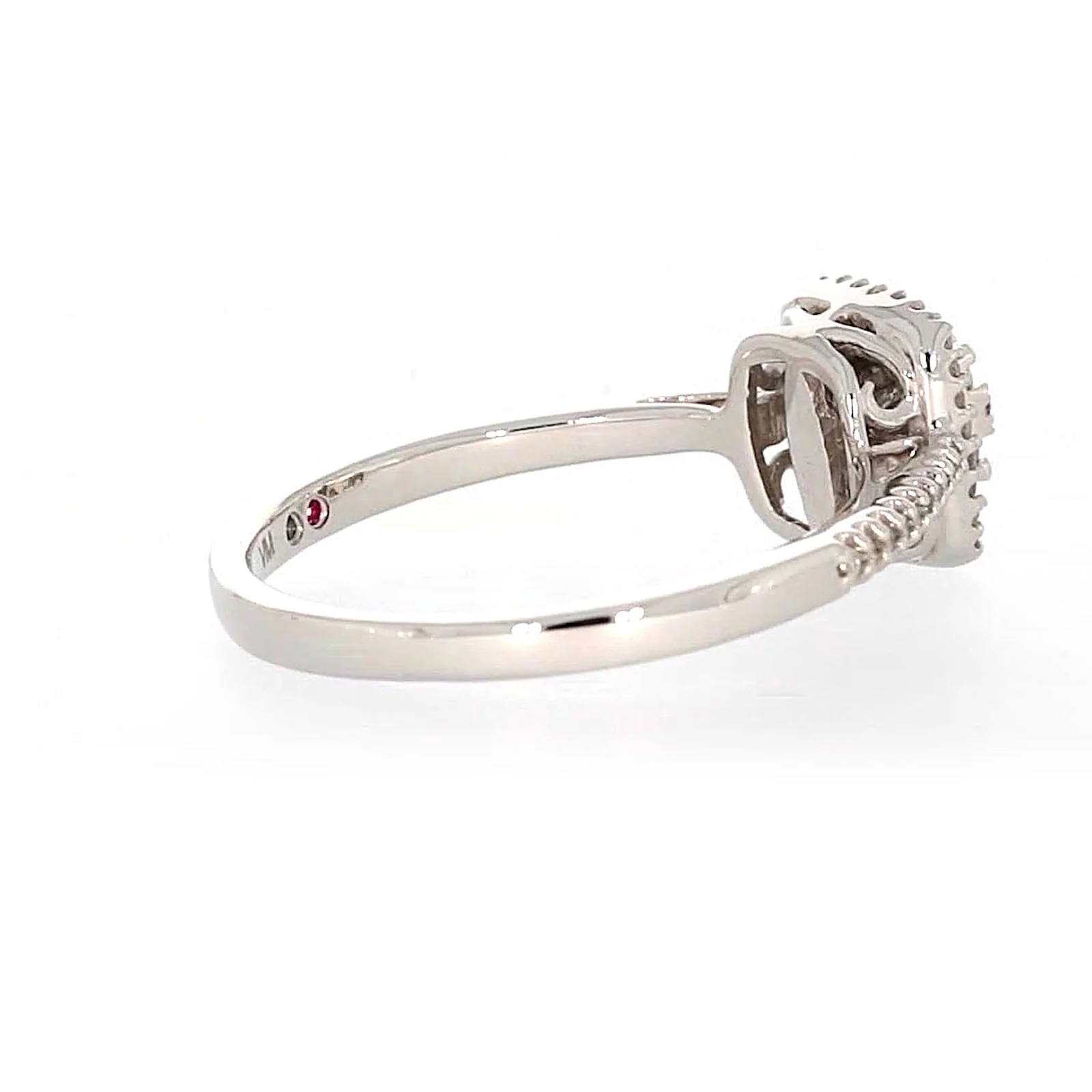 London 9ct White Gold Round Brilliant Cut 0.33 CARAT tw  of Diamonds Ring - Image 50