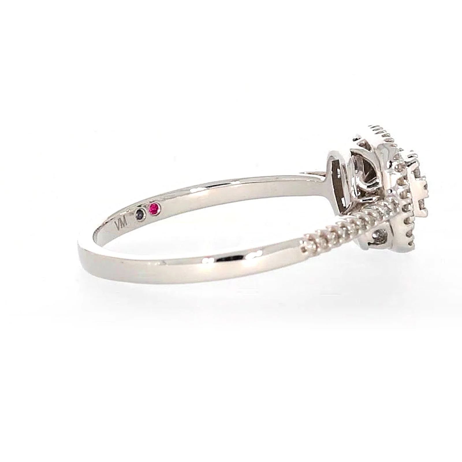 London 9ct White Gold Round Brilliant Cut 0.33 CARAT tw  of Diamonds Ring - Image 54
