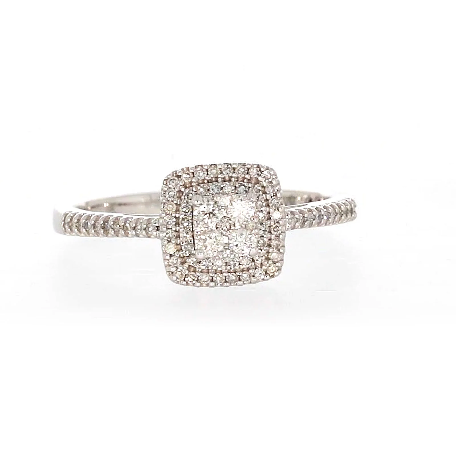 London 9ct White Gold Round Brilliant Cut 0.33 CARAT tw  of Diamonds Ring - Image 74
