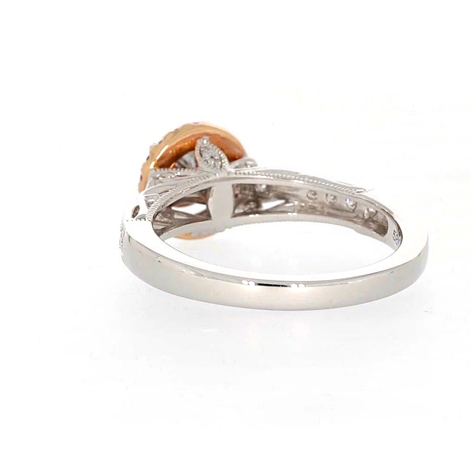 Paris 14ct Rose and White Gold Round Brilliant Cut 1/2 CARAT tw of Diamonds Ring - Image 33