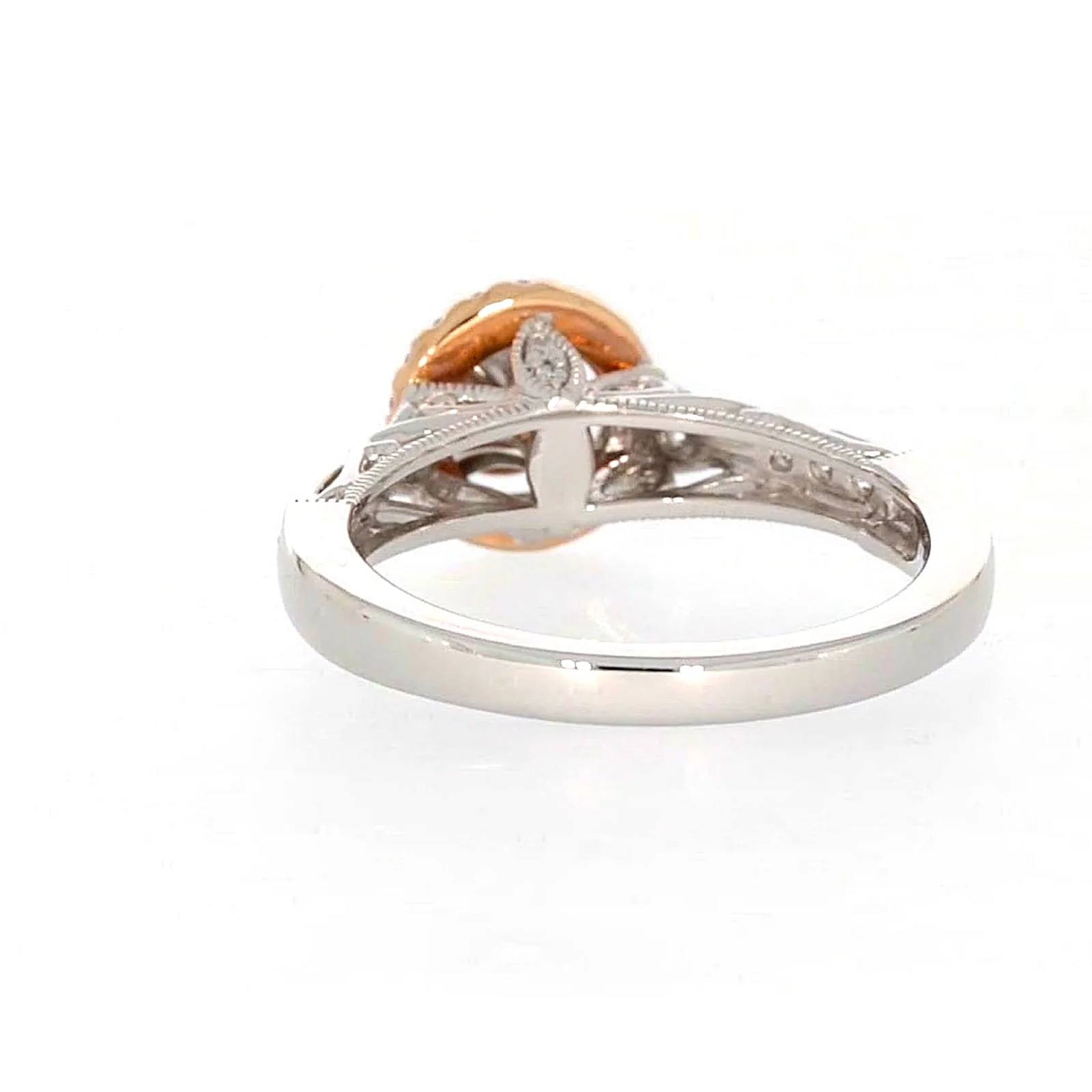 Paris 14ct Rose and White Gold Round Brilliant Cut 1/2 CARAT tw of Diamonds Ring - Image 35