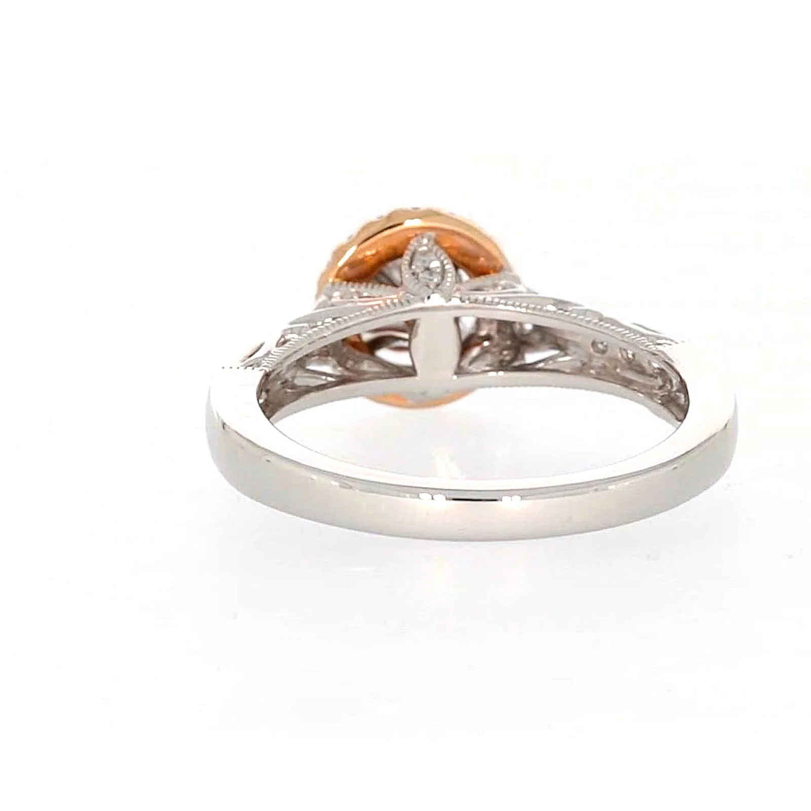 Paris 14ct Rose and White Gold Round Brilliant Cut 1/2 CARAT tw of Diamonds Ring - Image 36