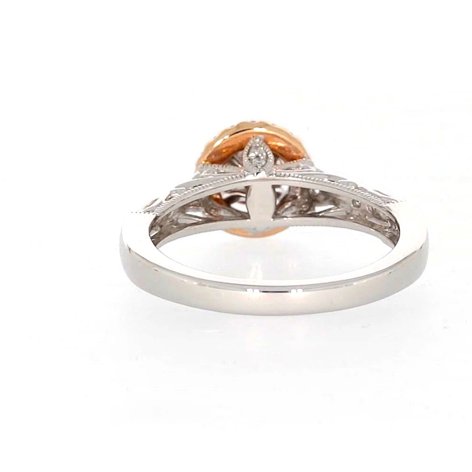 Paris 14ct Rose and White Gold Round Brilliant Cut 1/2 CARAT tw of Diamonds Ring - Image 37
