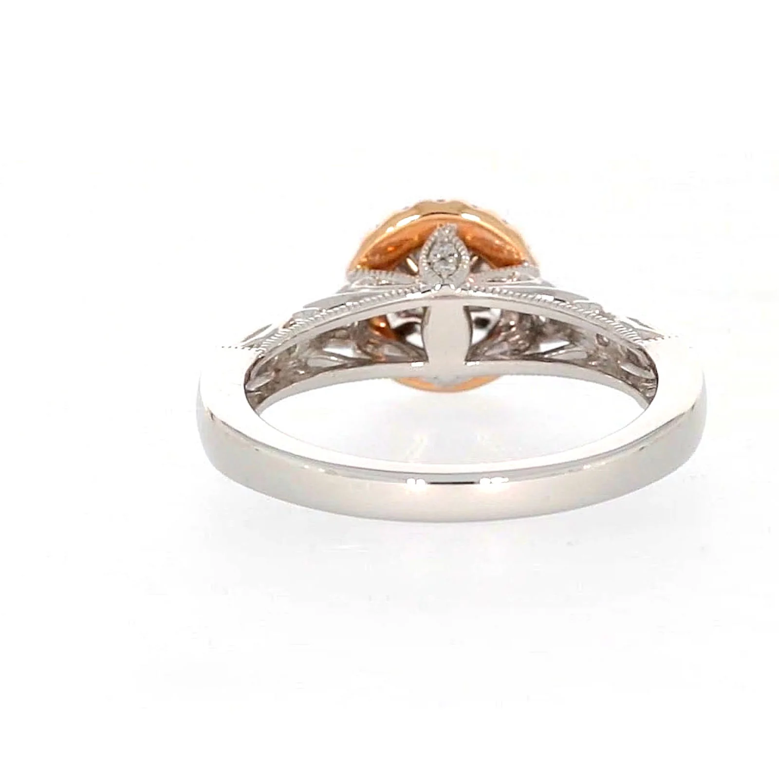 Paris 14ct Rose and White Gold Round Brilliant Cut 1/2 CARAT tw of Diamonds Ring - Image 38