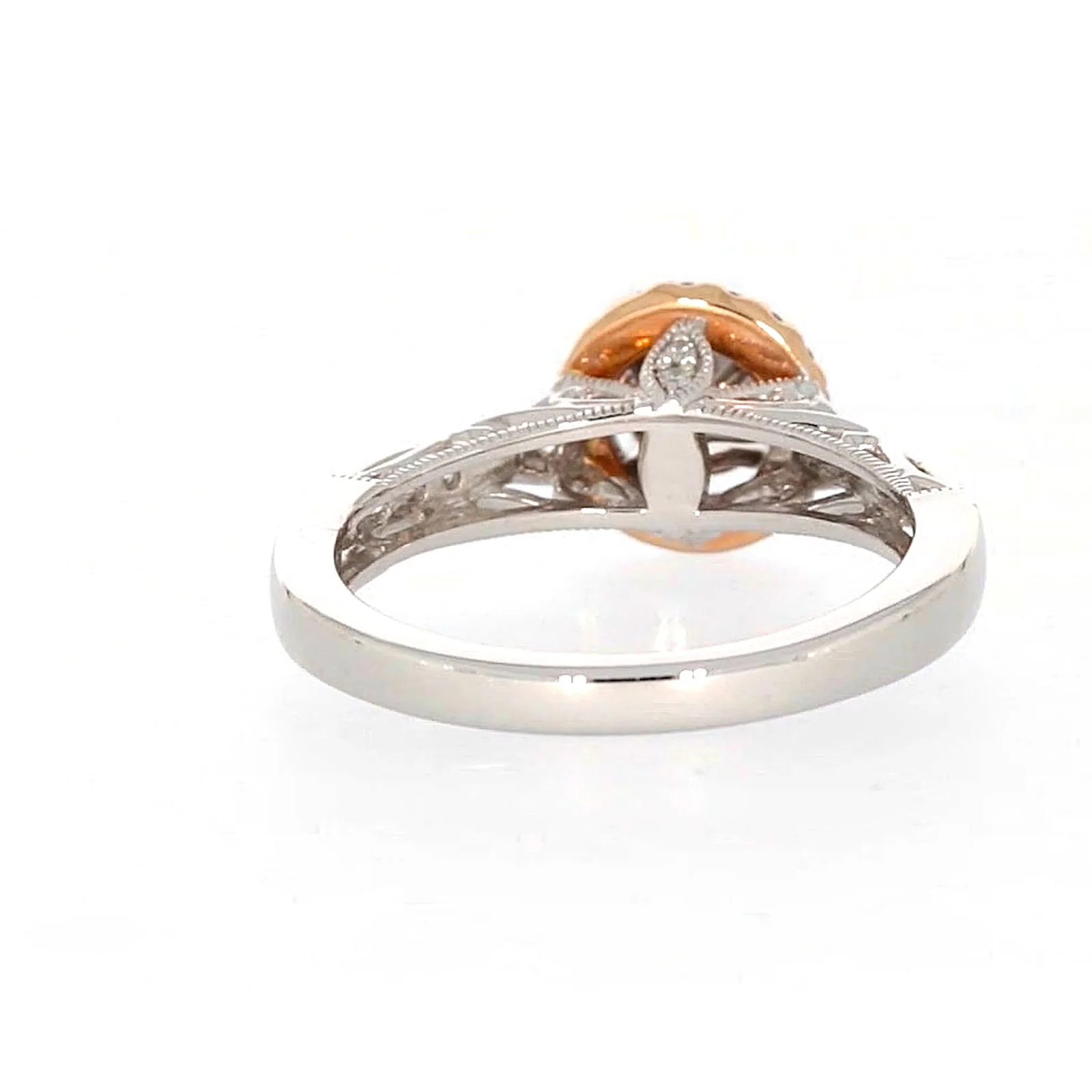 Paris 14ct Rose and White Gold Round Brilliant Cut 1/2 CARAT tw of Diamonds Ring - Image 40