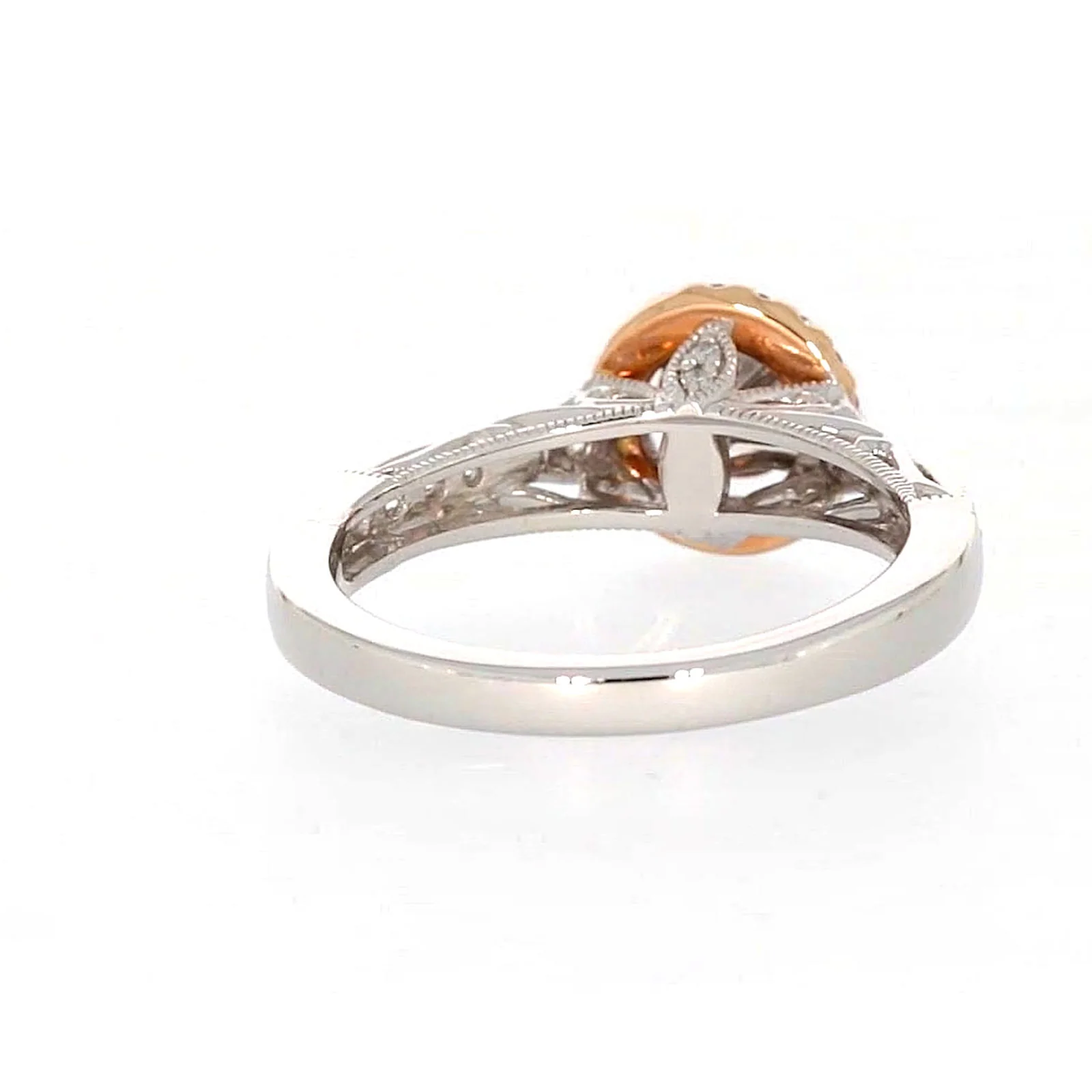 Paris 14ct Rose and White Gold Round Brilliant Cut 1/2 CARAT tw of Diamonds Ring - Image 41