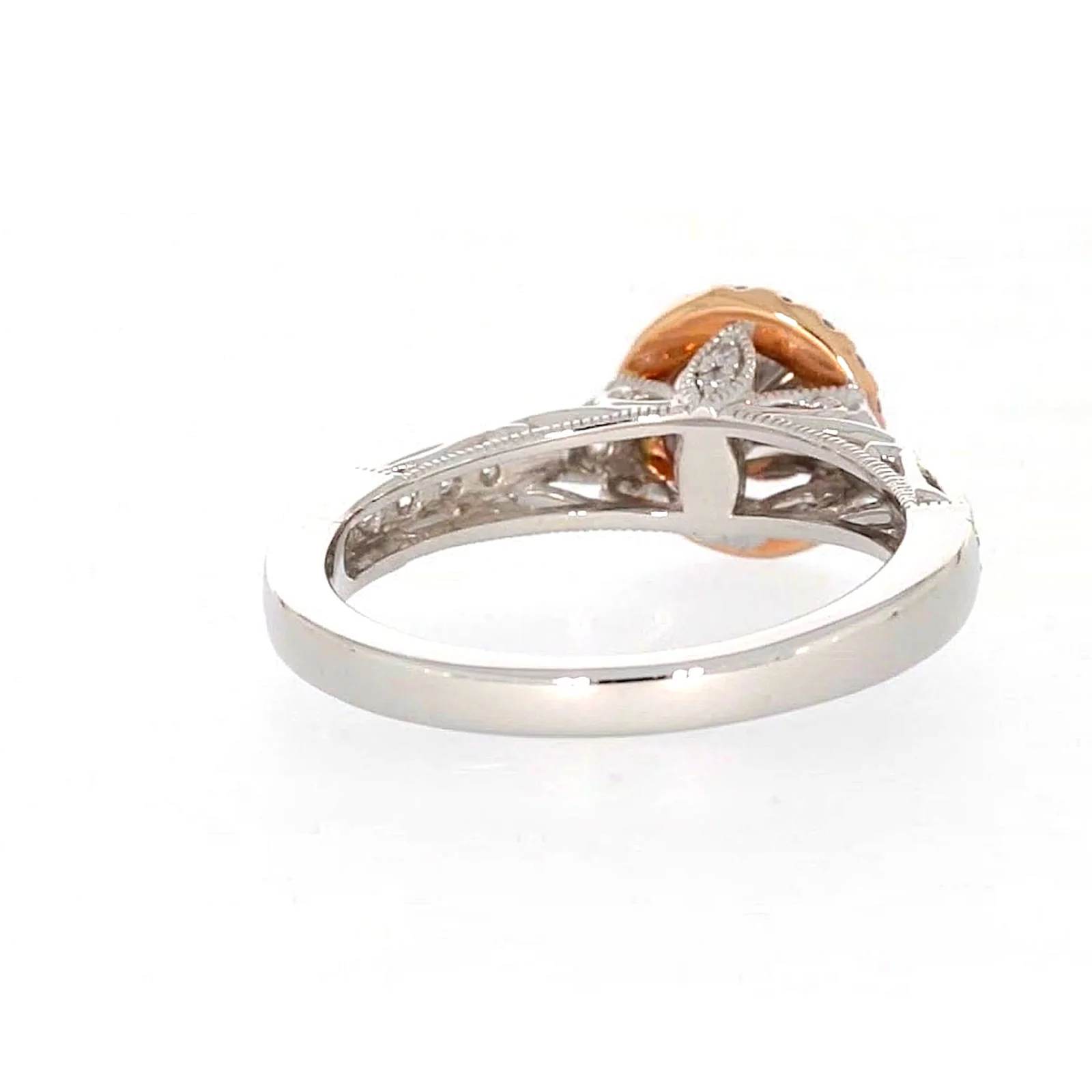 Paris 14ct Rose and White Gold Round Brilliant Cut 1/2 CARAT tw of Diamonds Ring - Image 42