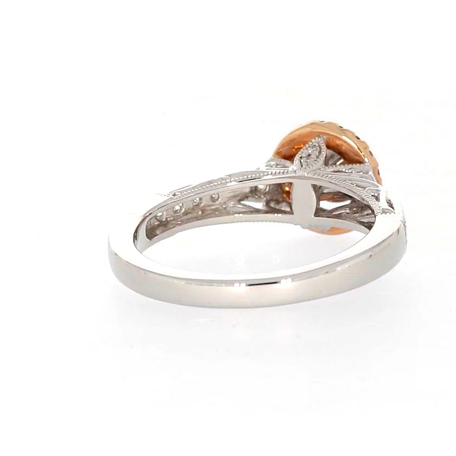 Paris 14ct Rose and White Gold Round Brilliant Cut 1/2 CARAT tw of Diamonds Ring - Image 43