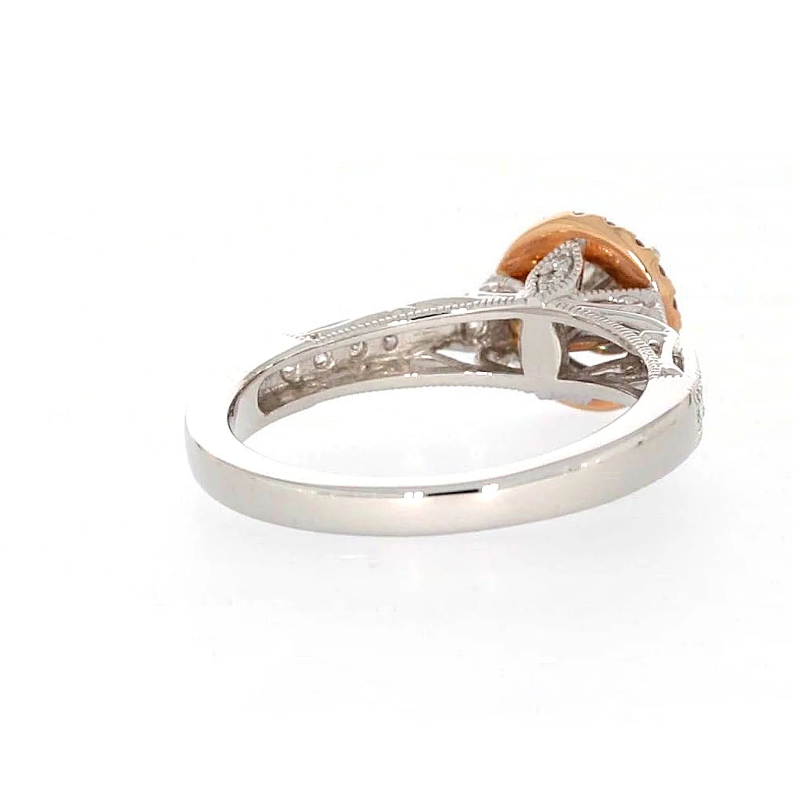 Paris 14ct Rose and White Gold Round Brilliant Cut 1/2 CARAT tw of Diamonds Ring - Image 44