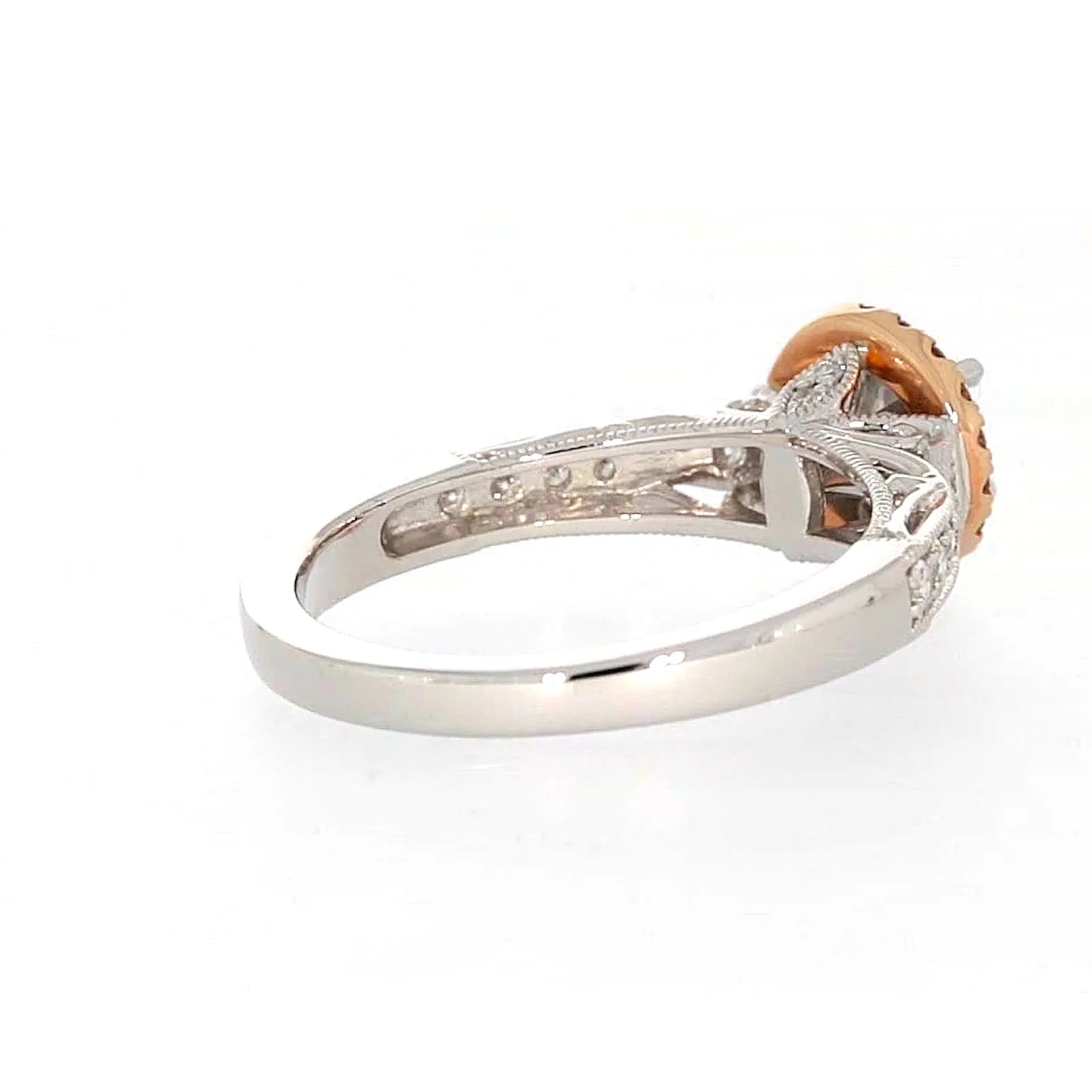Paris 14ct Rose and White Gold Round Brilliant Cut 1/2 CARAT tw of Diamonds Ring - Image 47