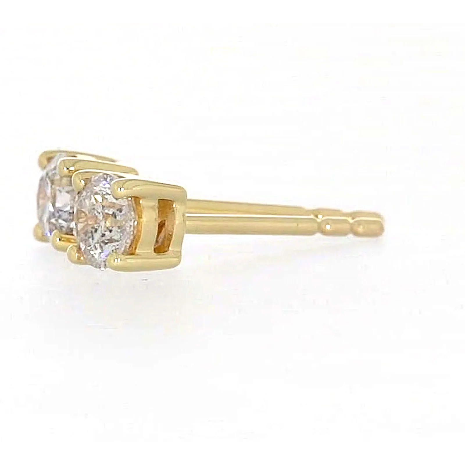 Solitaire 9ct Yellow Gold Round Brilliant Cut 1/2 CARAT tw of Diamonds Stud Earrings - Image 15