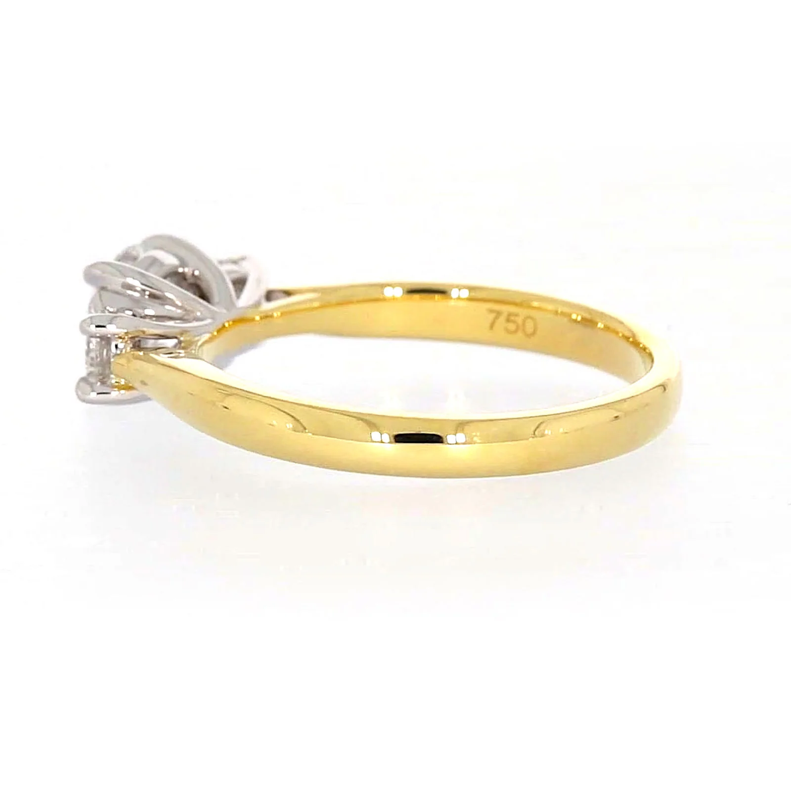Celebration 18ct Yellow Gold Round Brilliant Cut 1 Carat tw of Certified Lab Grown Diamonds Ring - Image 25