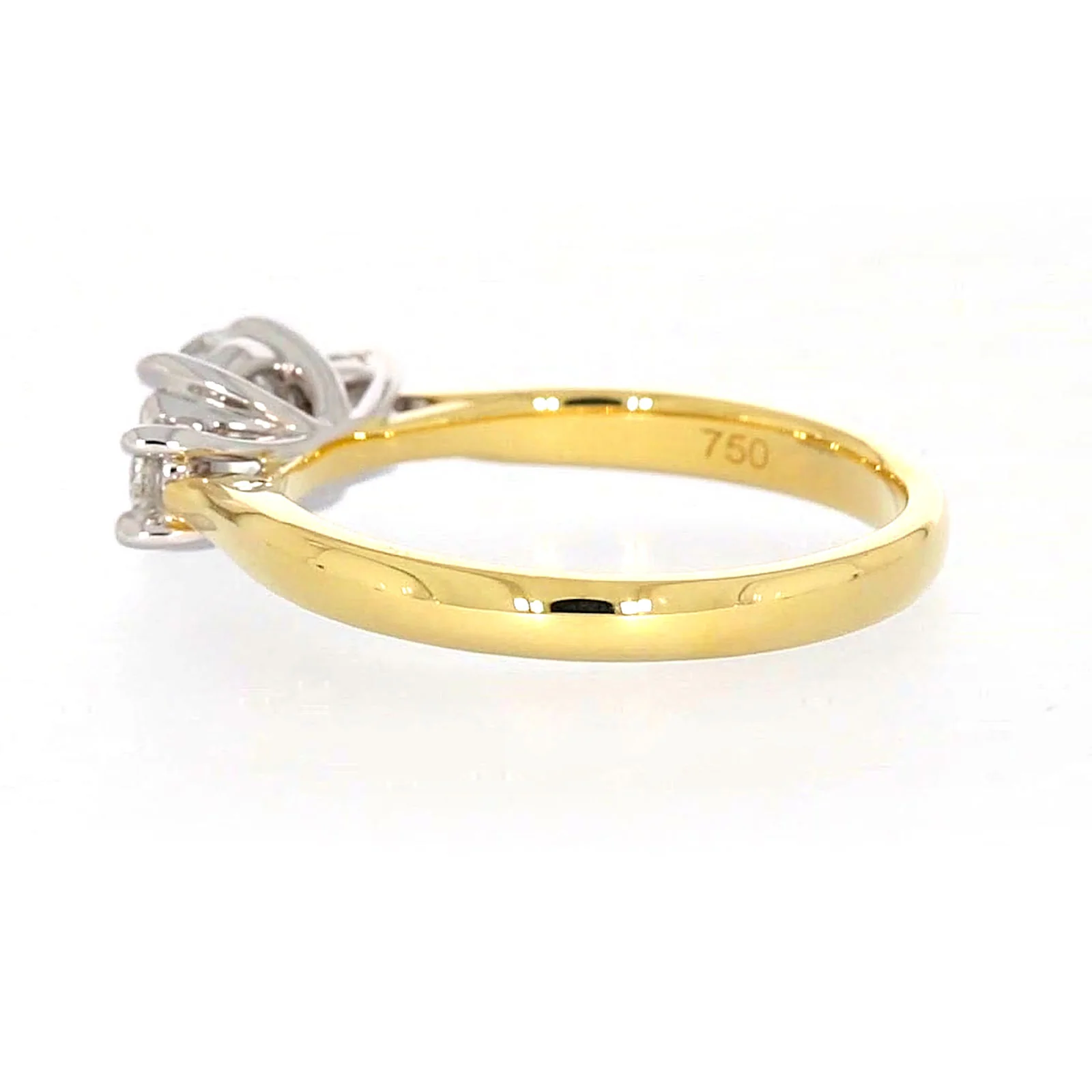 Celebration 18ct Yellow Gold Round Brilliant Cut 1 Carat tw of Certified Lab Grown Diamonds Ring - Image 26