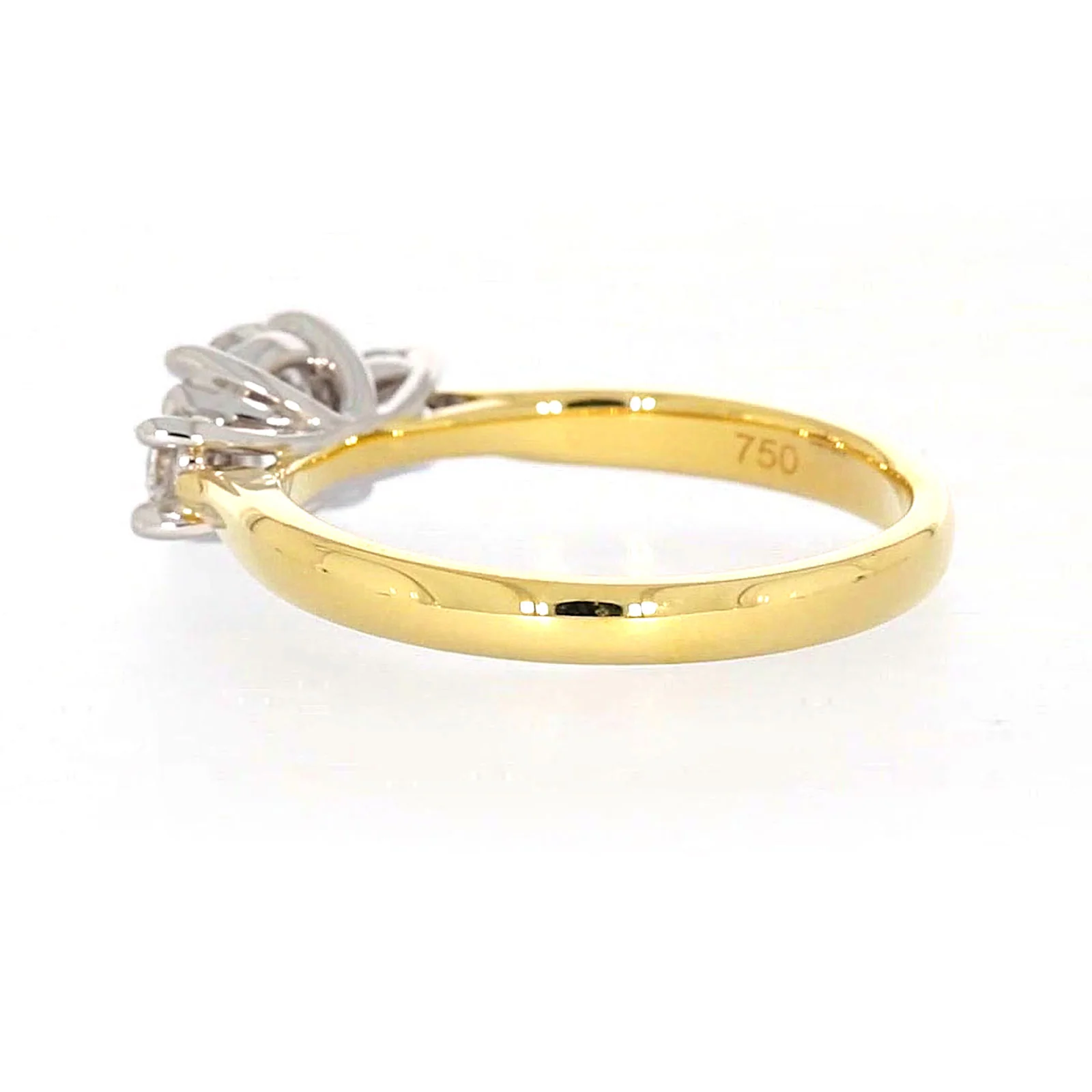 Celebration 18ct Yellow Gold Round Brilliant Cut 1 Carat tw of Certified Lab Grown Diamonds Ring - Image 27