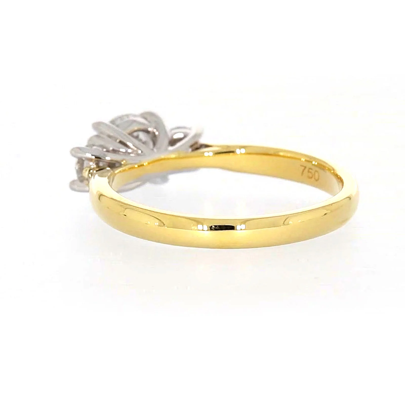 Celebration 18ct Yellow Gold Round Brilliant Cut 1 Carat tw of Certified Lab Grown Diamonds Ring - Image 30