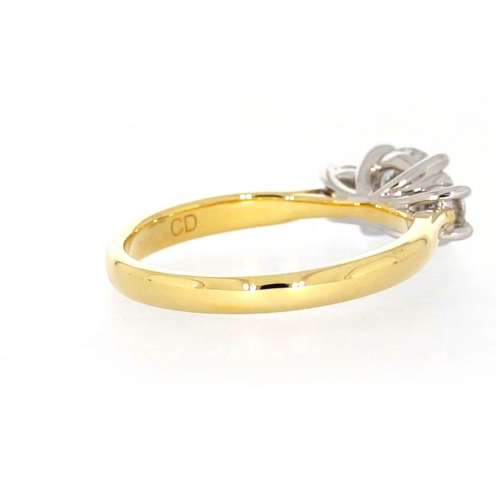 Celebration 18ct Yellow Gold Round Brilliant Cut 1 Carat tw of Certified Lab Grown Diamonds Ring - Image 46