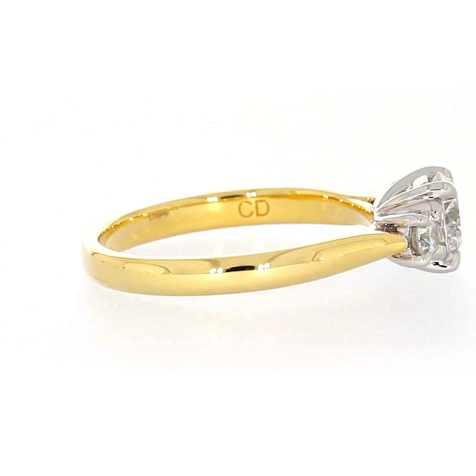 Celebration 18ct Yellow Gold Round Brilliant Cut 1 Carat tw of Certified Lab Grown Diamonds Ring - Image 55