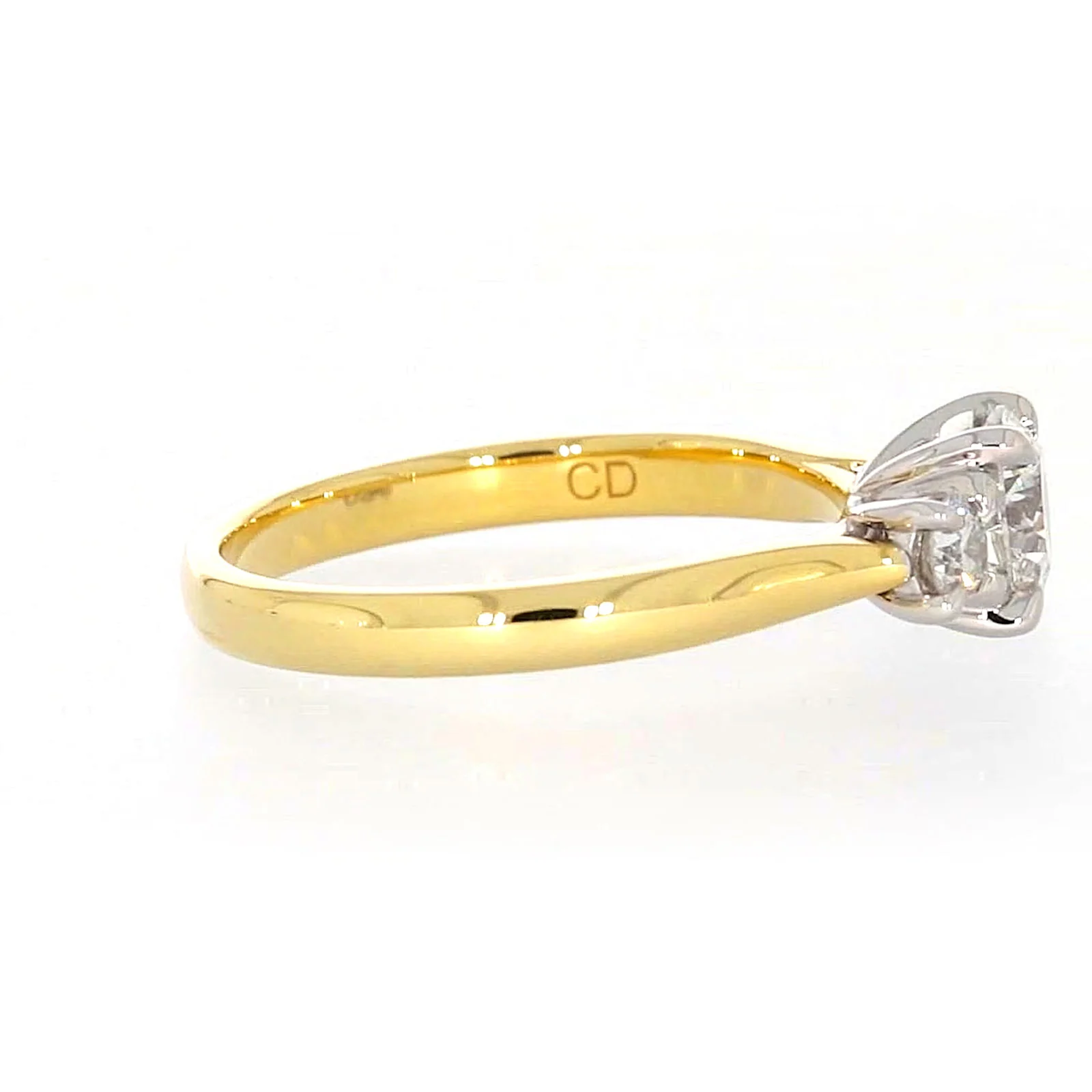 Celebration 18ct Yellow Gold Round Brilliant Cut 1 Carat tw of Certified Lab Grown Diamonds Ring - Image 56