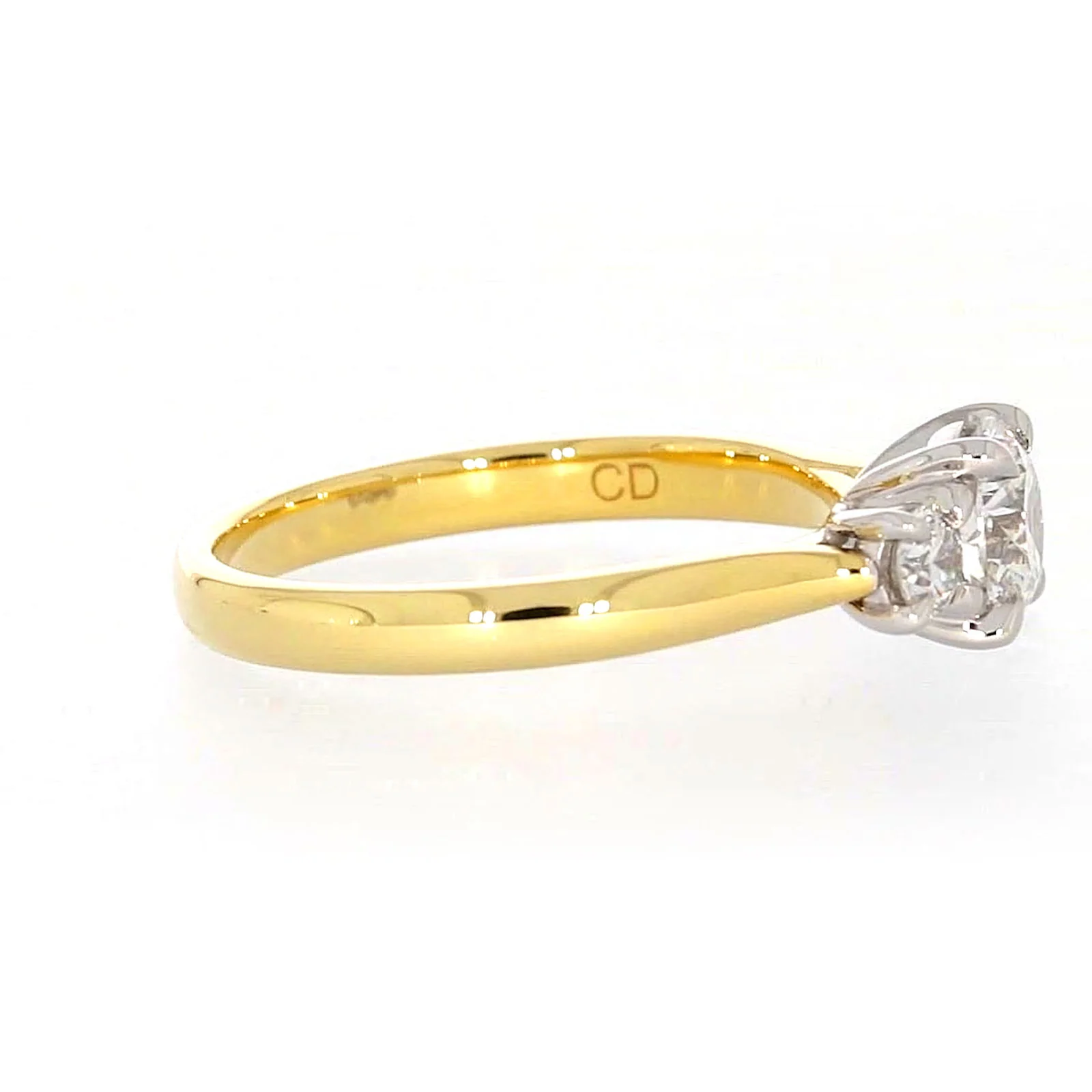 Celebration 18ct Yellow Gold Round Brilliant Cut 1 Carat tw of Certified Lab Grown Diamonds Ring - Image 57