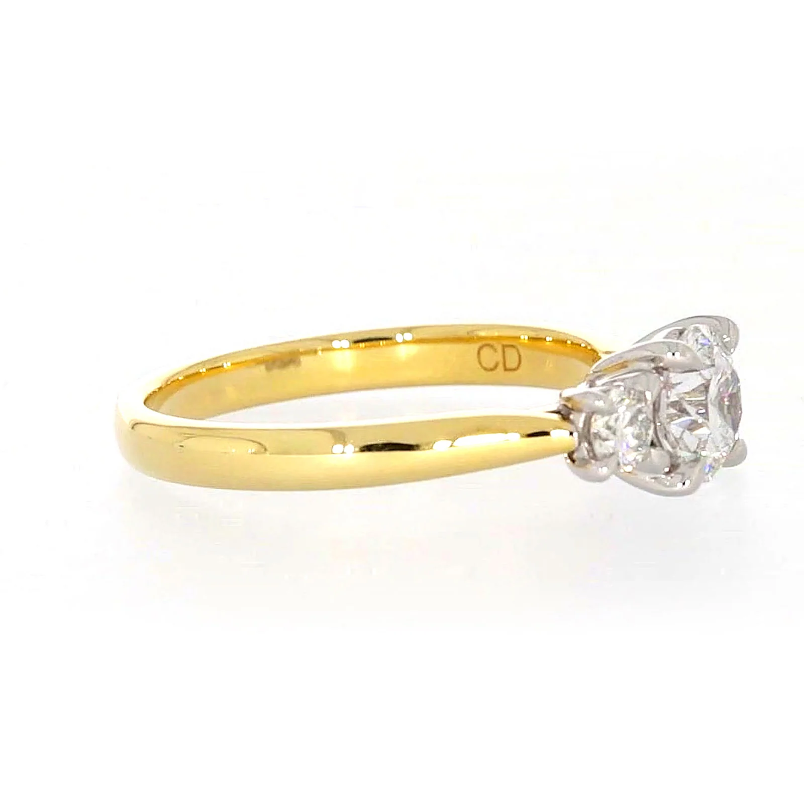 Celebration 18ct Yellow Gold Round Brilliant Cut 1 Carat tw of Certified Lab Grown Diamonds Ring - Image 60