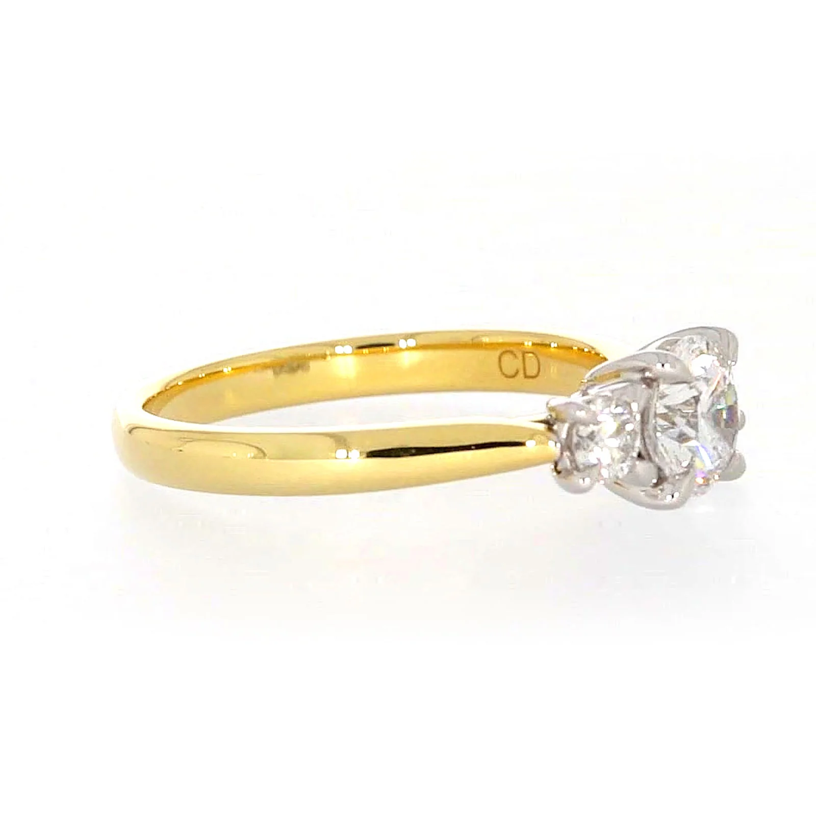 Celebration 18ct Yellow Gold Round Brilliant Cut 1 Carat tw of Certified Lab Grown Diamonds Ring - Image 61