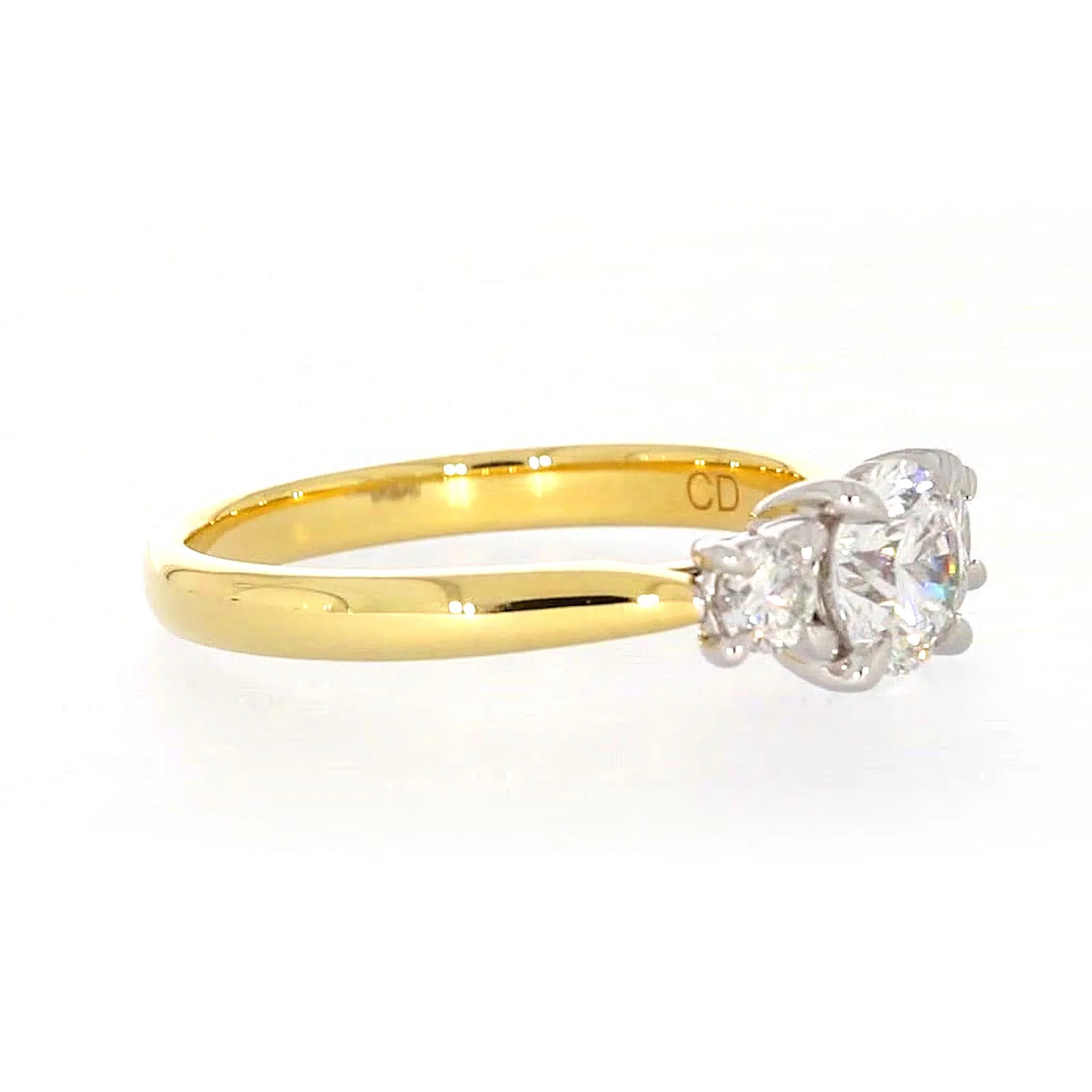 Celebration 18ct Yellow Gold Round Brilliant Cut 1 Carat tw of Certified Lab Grown Diamonds Ring - Image 62