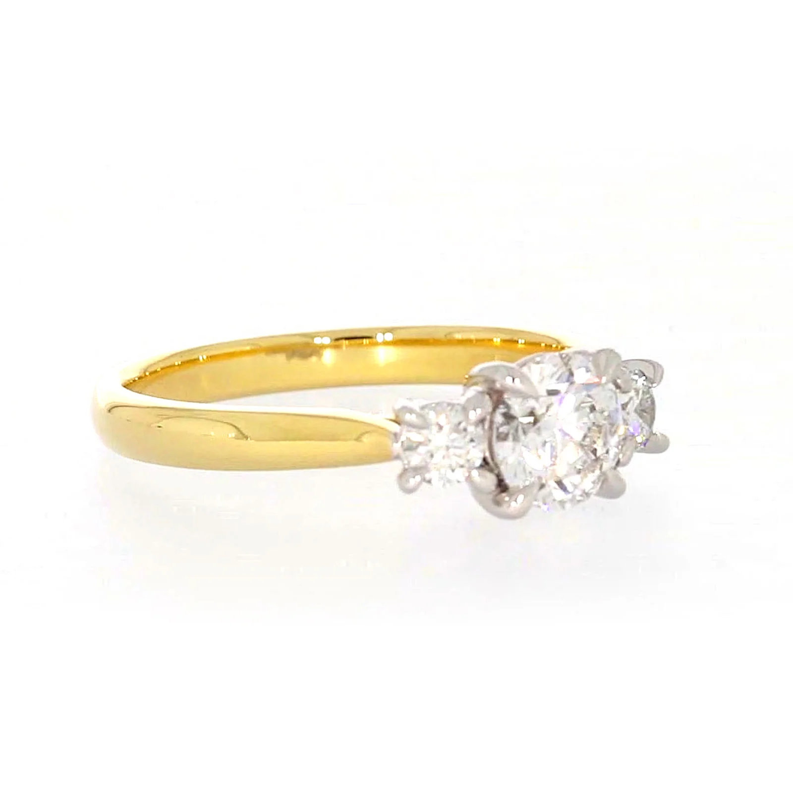 Celebration 18ct Yellow Gold Round Brilliant Cut 1 Carat tw of Certified Lab Grown Diamonds Ring - Image 66