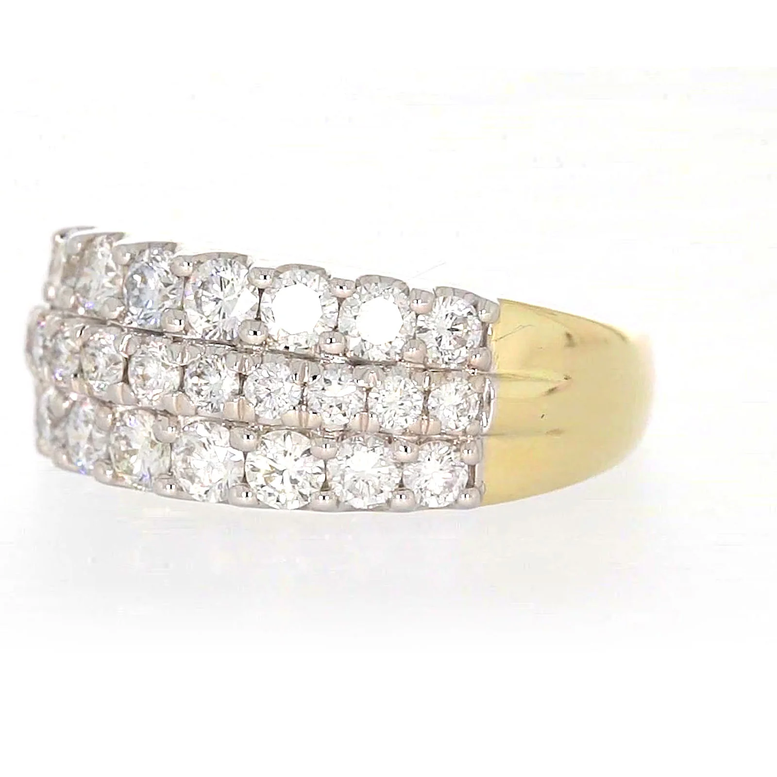 Celebration 9ct Yellow Gold Round Brilliant Cut 1 1/2 Carat tw of Lab Grown Diamonds Ring - Image 10
