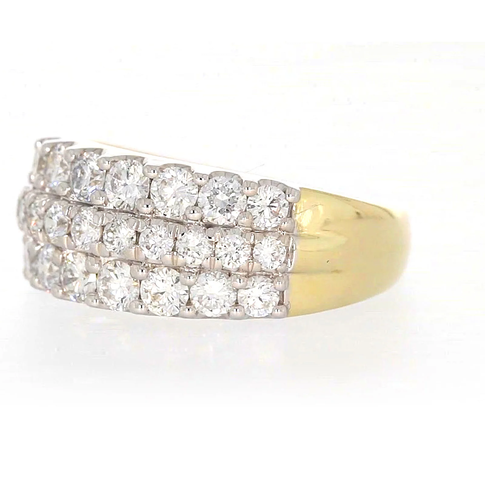 Celebration 9ct Yellow Gold Round Brilliant Cut 1 1/2 Carat tw of Lab Grown Diamonds Ring - Image 11