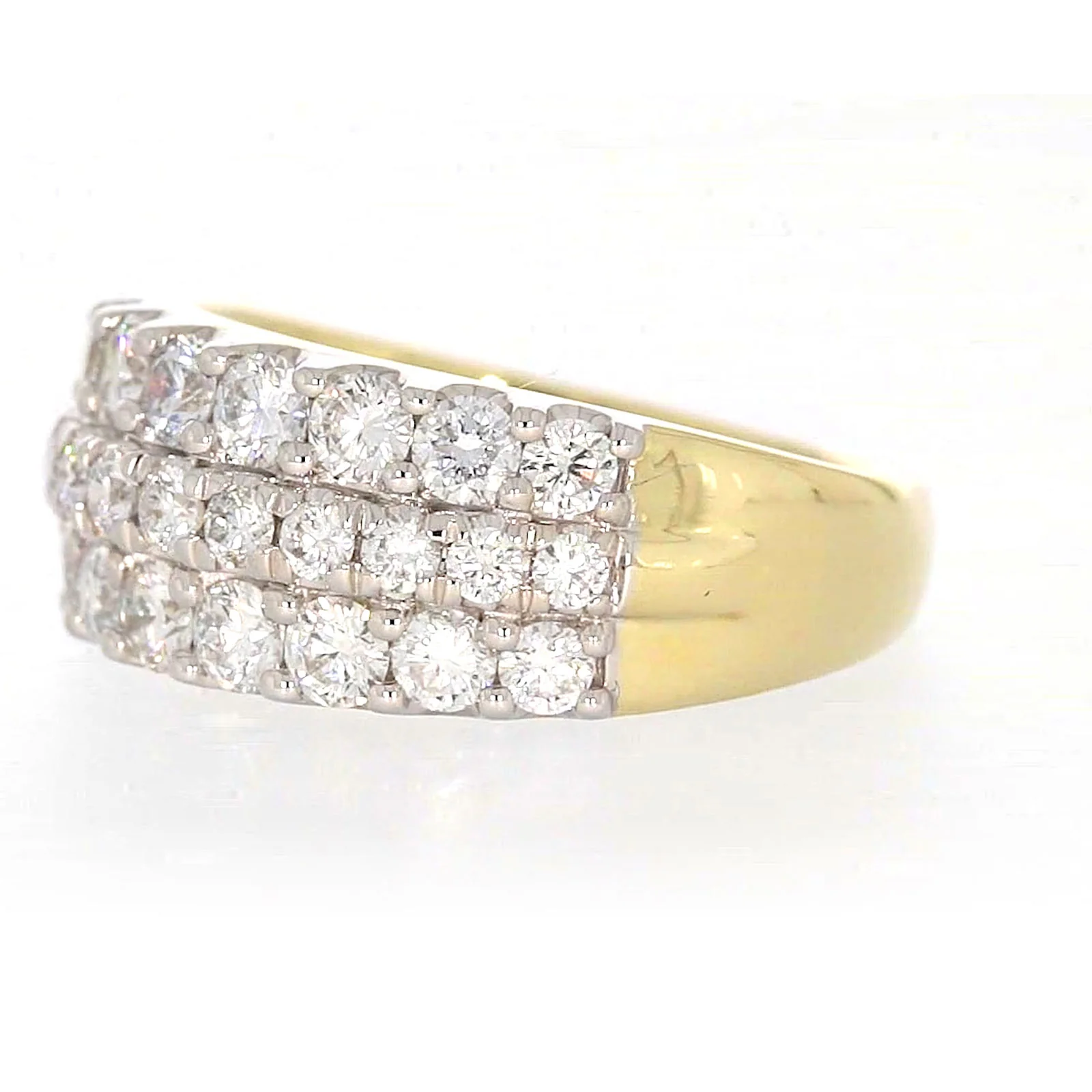 Celebration 9ct Yellow Gold Round Brilliant Cut 1 1/2 Carat tw of Lab Grown Diamonds Ring - Image 12