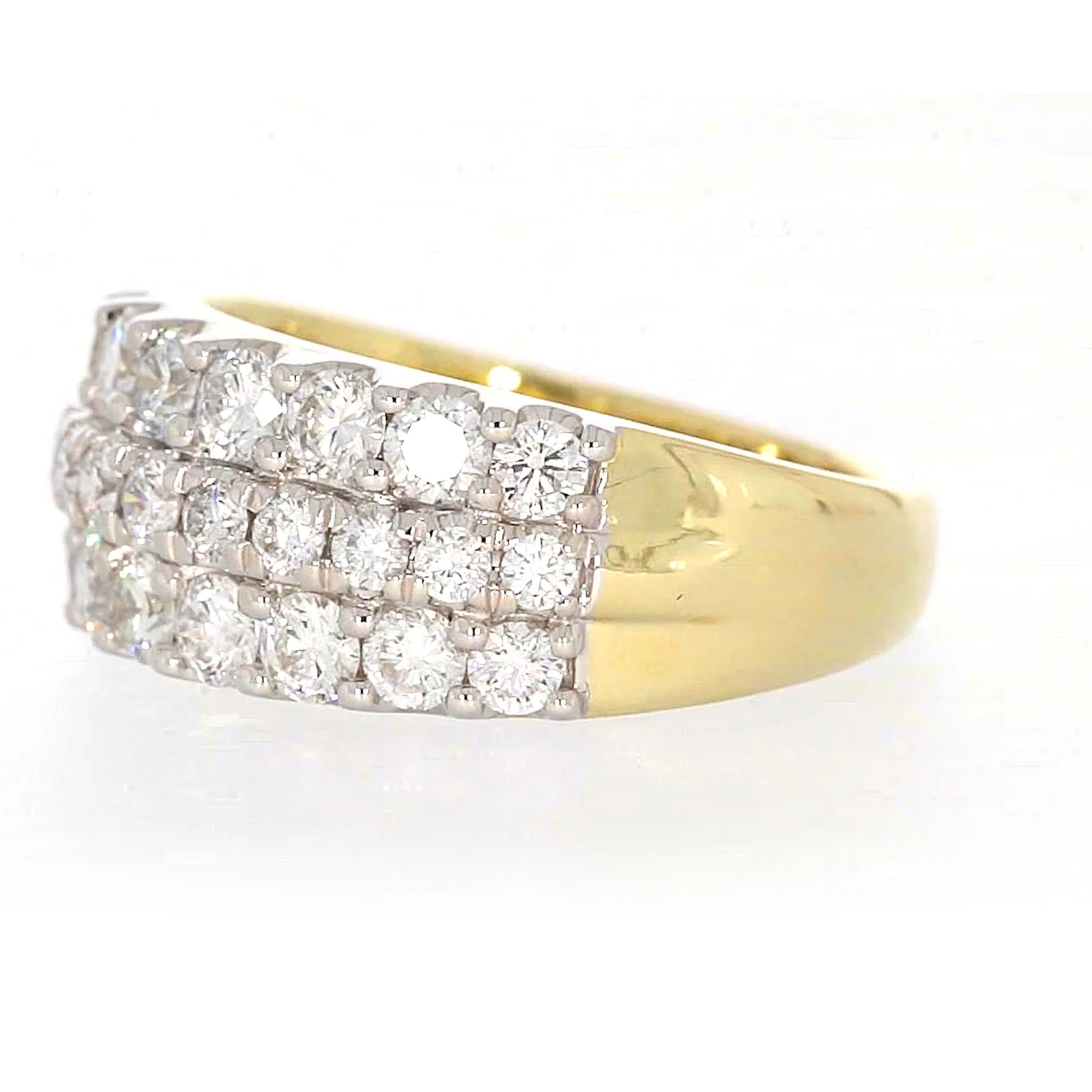Celebration 9ct Yellow Gold Round Brilliant Cut 1 1/2 Carat tw of Lab Grown Diamonds Ring - Image 13