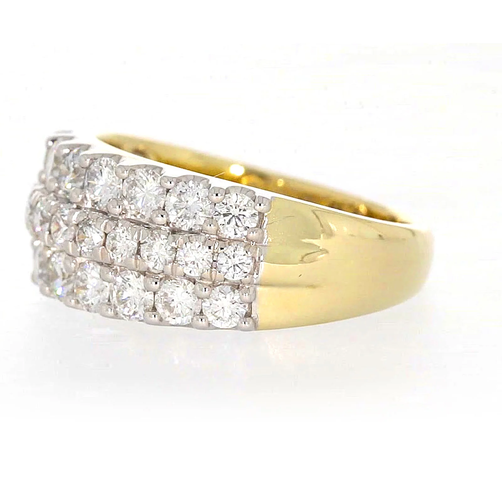 Celebration 9ct Yellow Gold Round Brilliant Cut 1 1/2 Carat tw of Lab Grown Diamonds Ring - Image 14