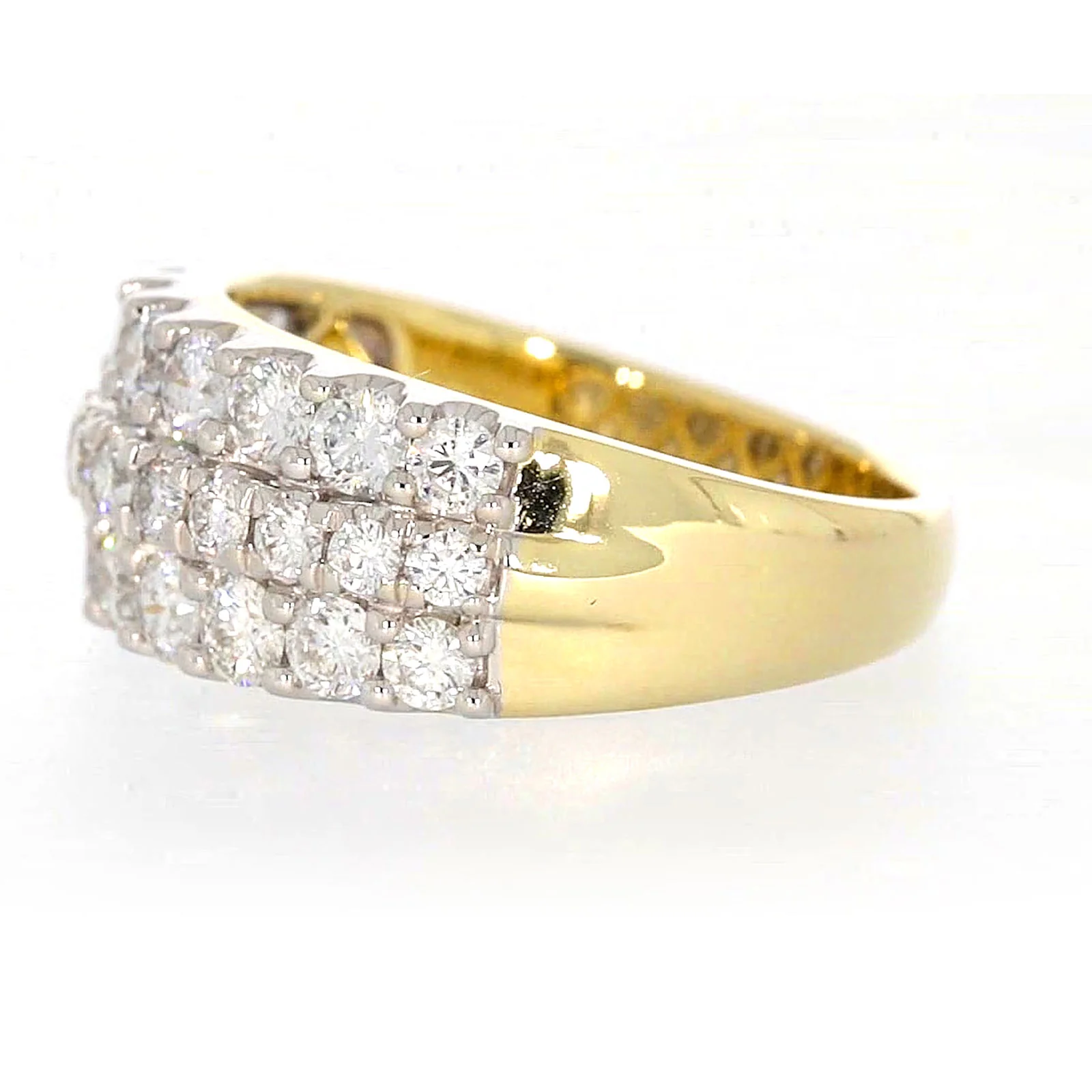 Celebration 9ct Yellow Gold Round Brilliant Cut 1 1/2 Carat tw of Lab Grown Diamonds Ring - Image 16