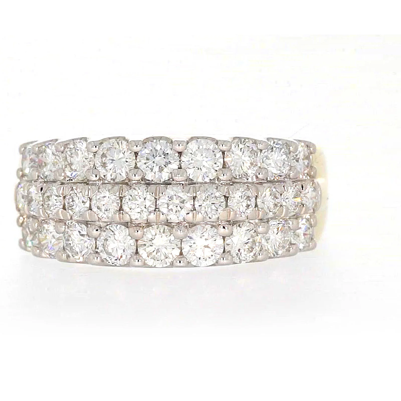 Celebration 9ct Yellow Gold Round Brilliant Cut 1 1/2 Carat tw of Lab Grown Diamonds Ring - Image 2