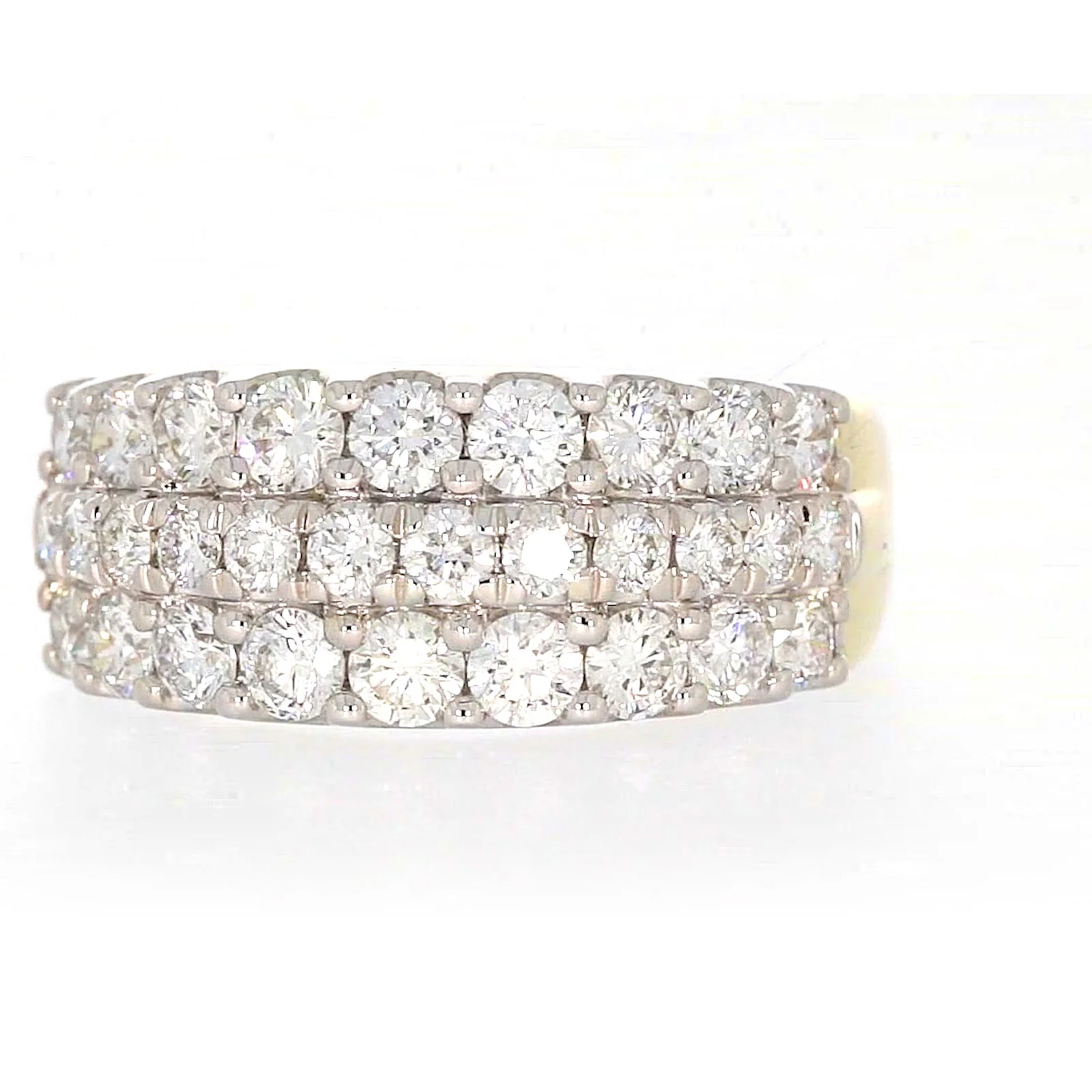 Celebration 9ct Yellow Gold Round Brilliant Cut 1 1/2 Carat tw of Lab Grown Diamonds Ring - Image 3