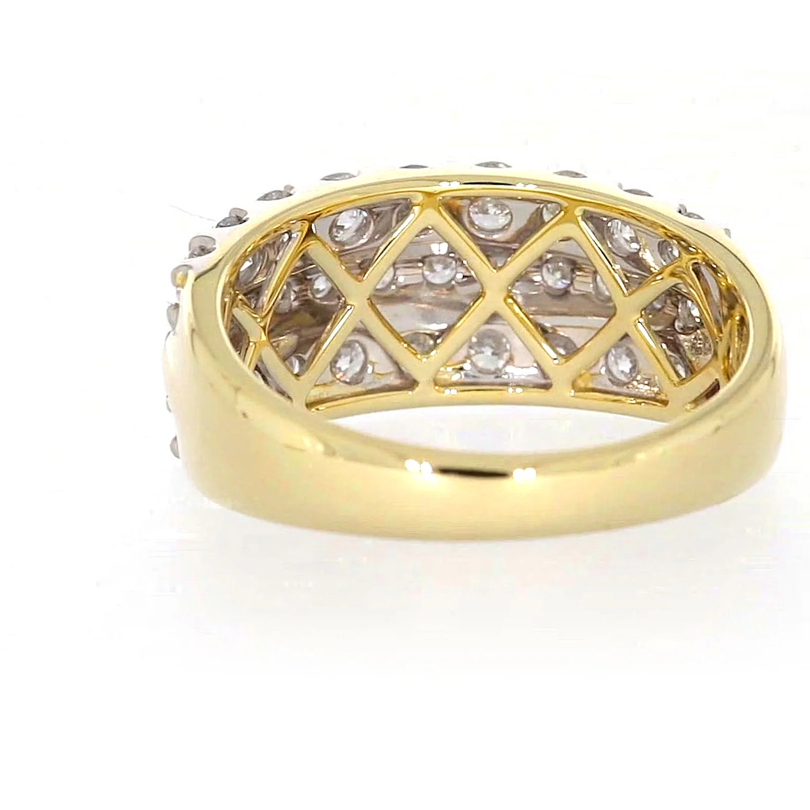 Celebration 9ct Yellow Gold Round Brilliant Cut 1 1/2 Carat tw of Lab Grown Diamonds Ring - Image 35
