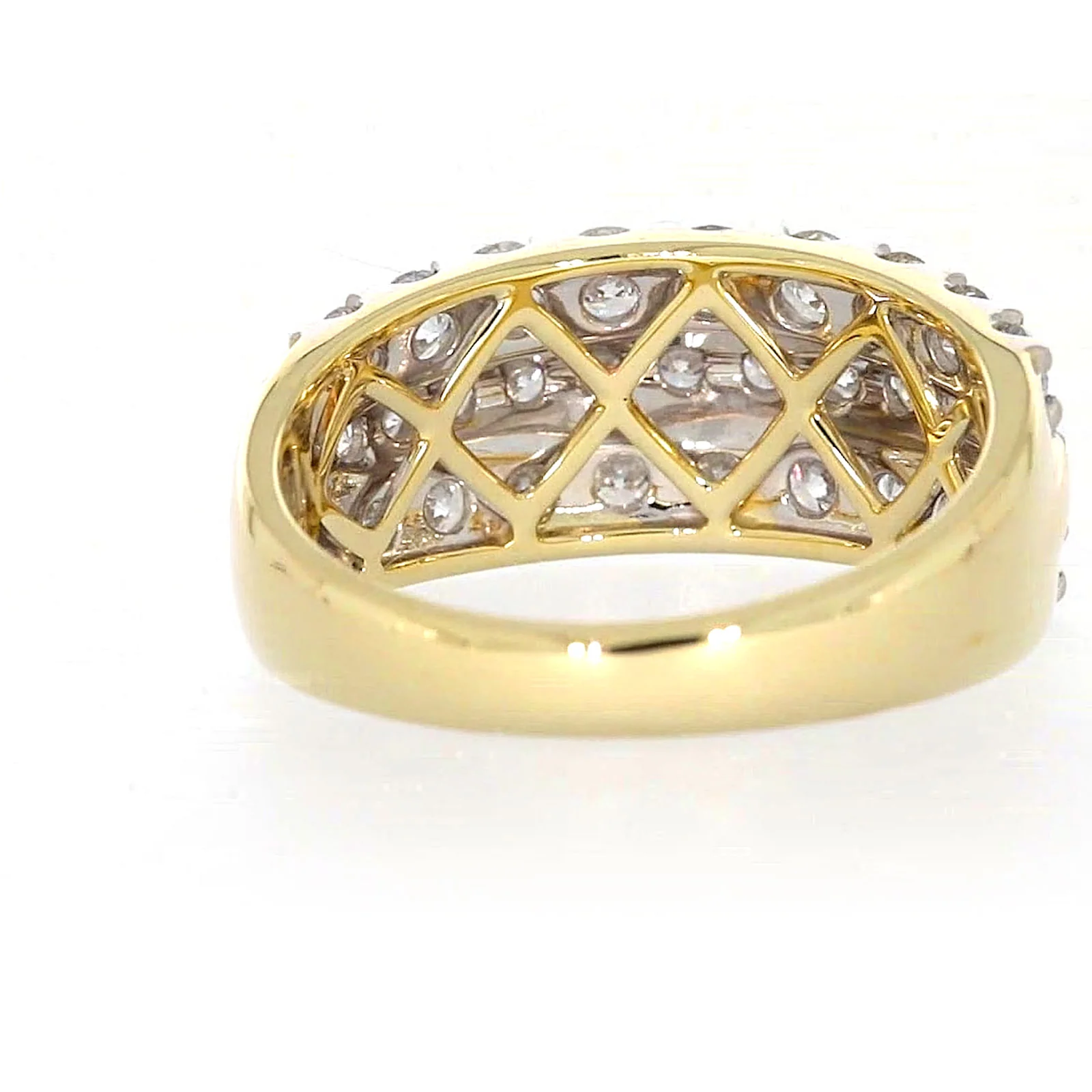 Celebration 9ct Yellow Gold Round Brilliant Cut 1 1/2 Carat tw of Lab Grown Diamonds Ring - Image 40