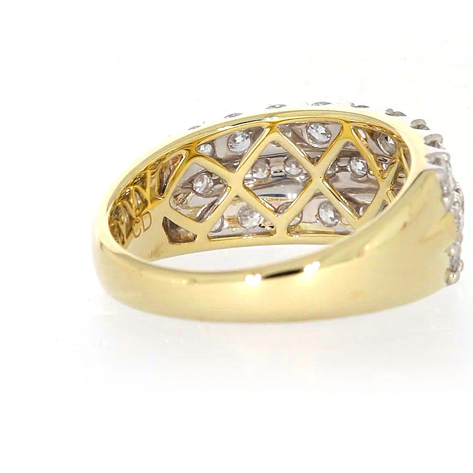 Celebration 9ct Yellow Gold Round Brilliant Cut 1 1/2 Carat tw of Lab Grown Diamonds Ring - Image 45