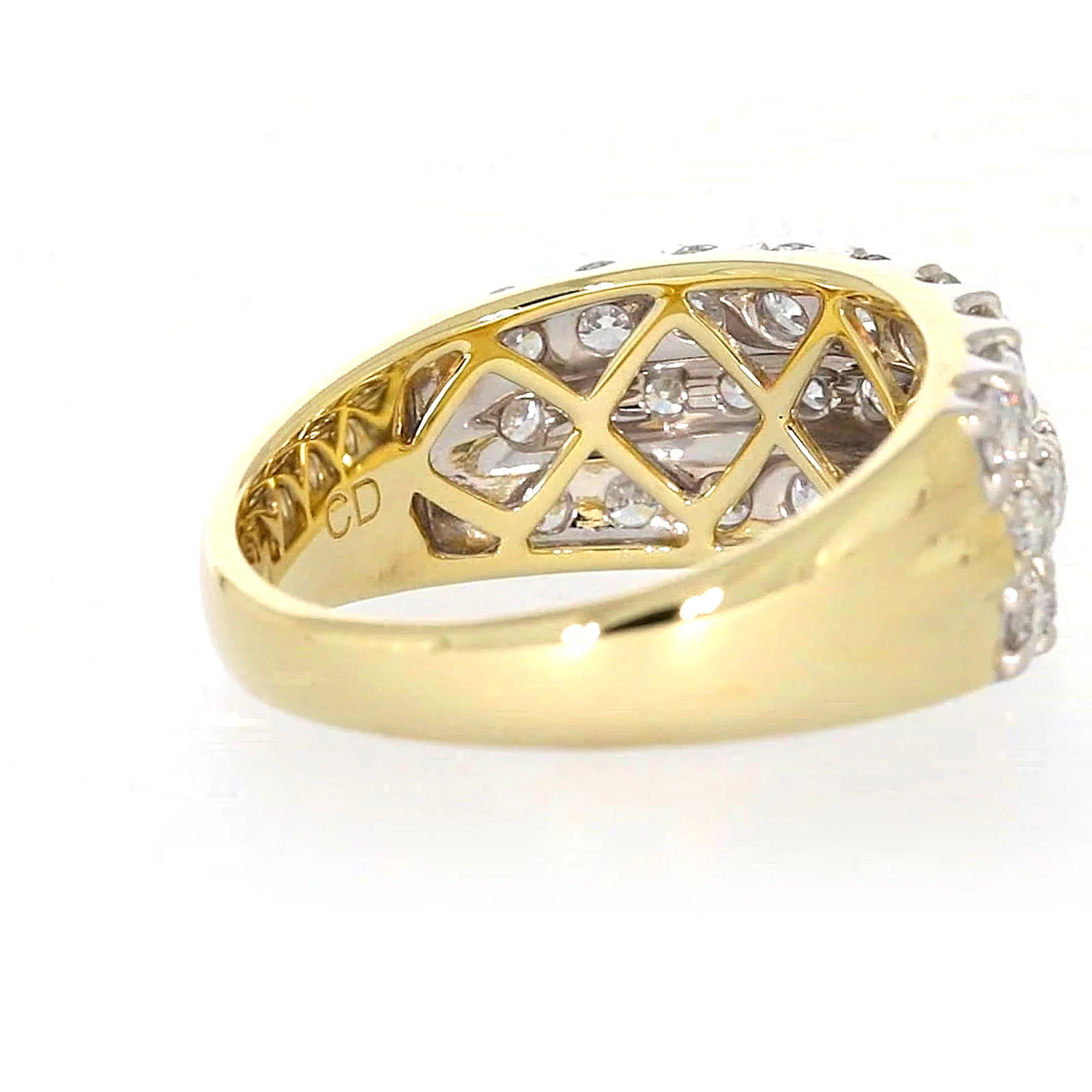 Celebration 9ct Yellow Gold Round Brilliant Cut 1 1/2 Carat tw of Lab Grown Diamonds Ring - Image 47