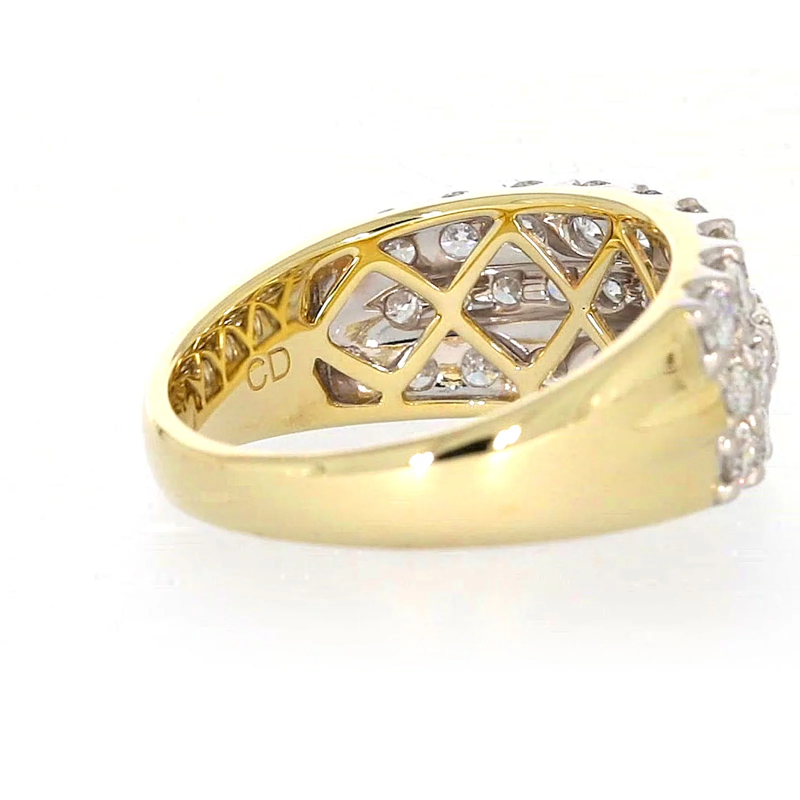 Celebration 9ct Yellow Gold Round Brilliant Cut 1 1/2 Carat tw of Lab Grown Diamonds Ring - Image 48