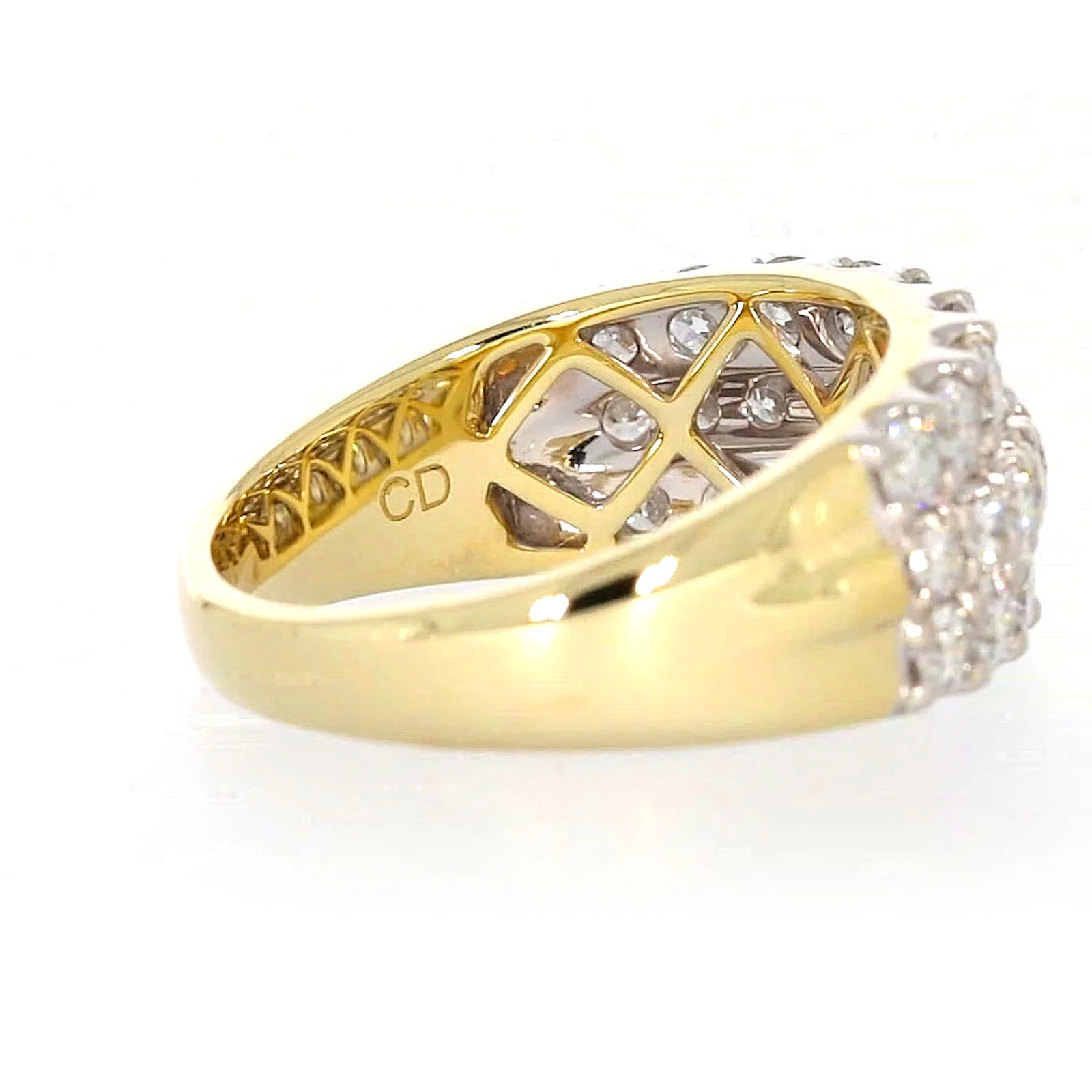 Celebration 9ct Yellow Gold Round Brilliant Cut 1 1/2 Carat tw of Lab Grown Diamonds Ring - Image 51