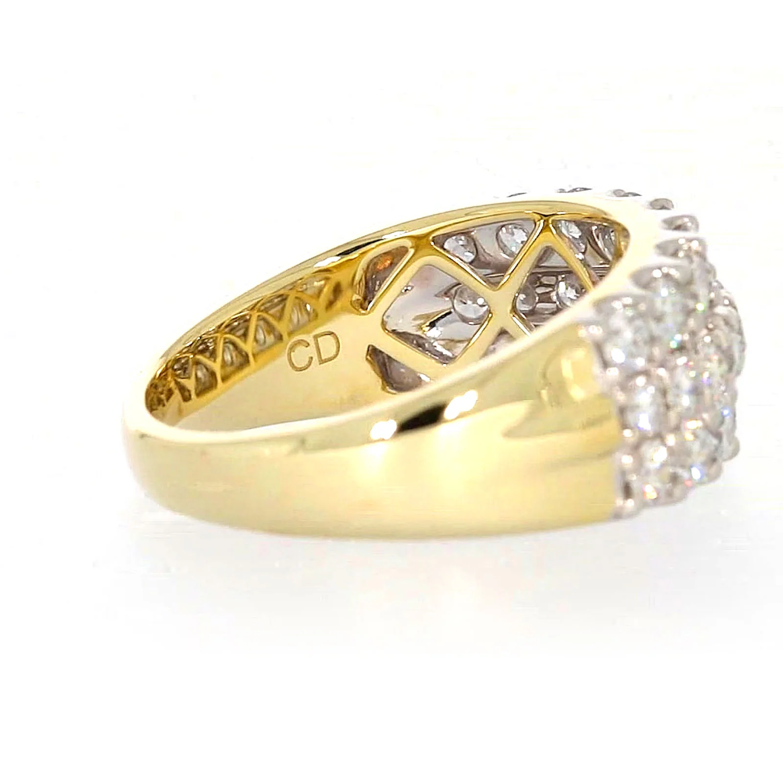 Celebration 9ct Yellow Gold Round Brilliant Cut 1 1/2 Carat tw of Lab Grown Diamonds Ring - Image 52