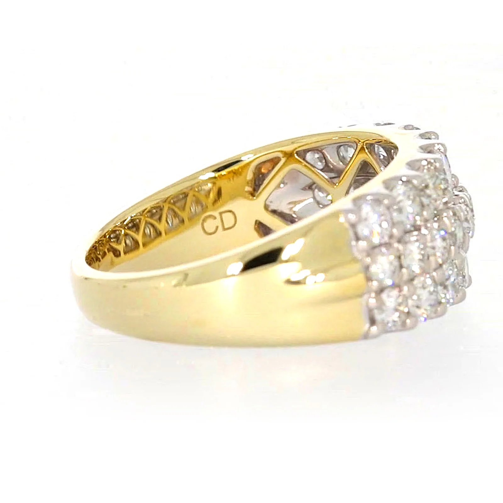 Celebration 9ct Yellow Gold Round Brilliant Cut 1 1/2 Carat tw of Lab Grown Diamonds Ring - Image 54
