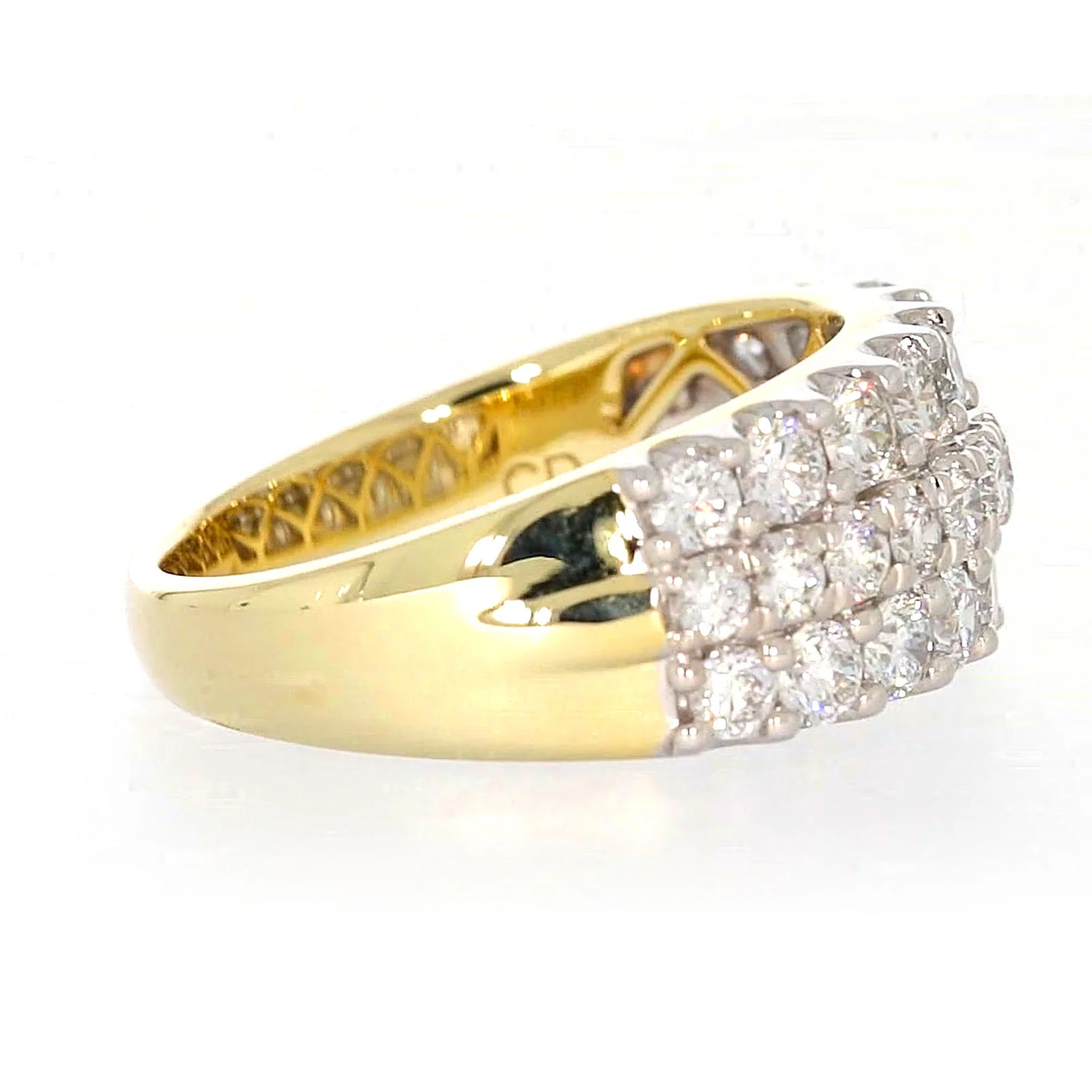 Celebration 9ct Yellow Gold Round Brilliant Cut 1 1/2 Carat tw of Lab Grown Diamonds Ring - Image 57