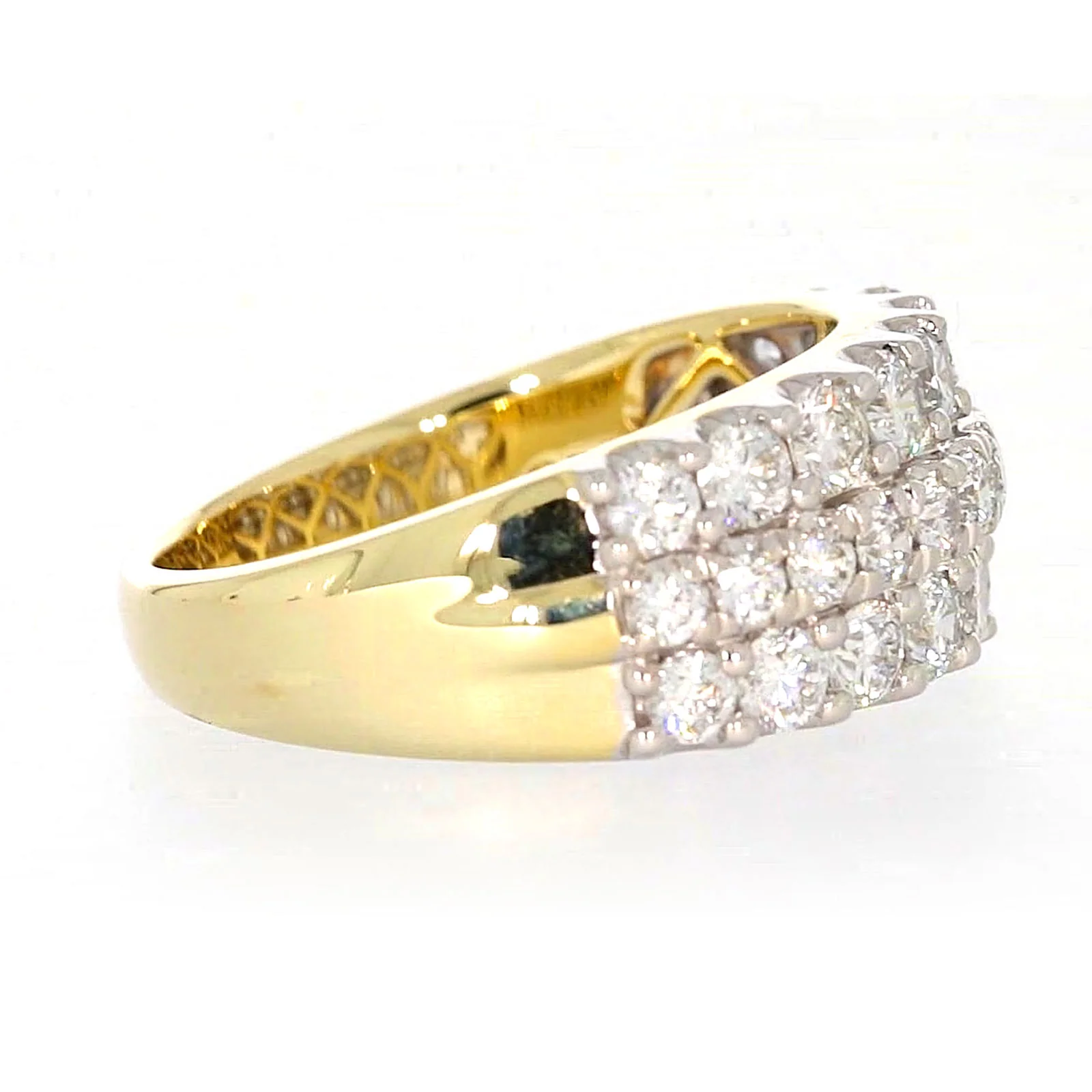 Celebration 9ct Yellow Gold Round Brilliant Cut 1 1/2 Carat tw of Lab Grown Diamonds Ring - Image 58