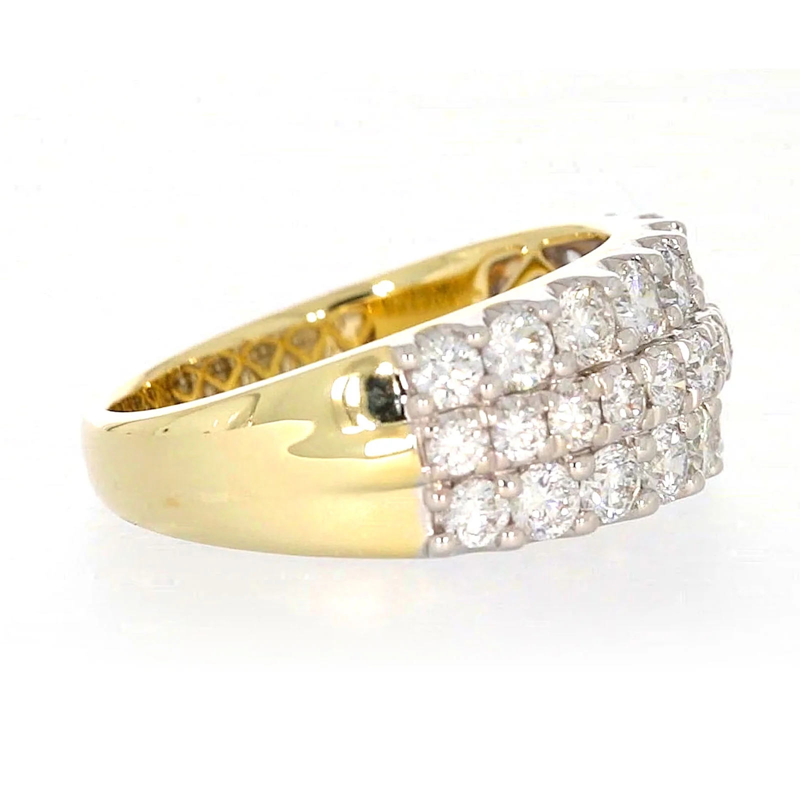 Celebration 9ct Yellow Gold Round Brilliant Cut 1 1/2 Carat tw of Lab Grown Diamonds Ring - Image 59