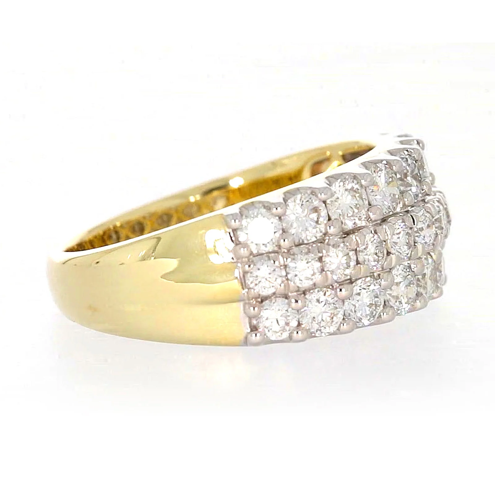 Celebration 9ct Yellow Gold Round Brilliant Cut 1 1/2 Carat tw of Lab Grown Diamonds Ring - Image 60