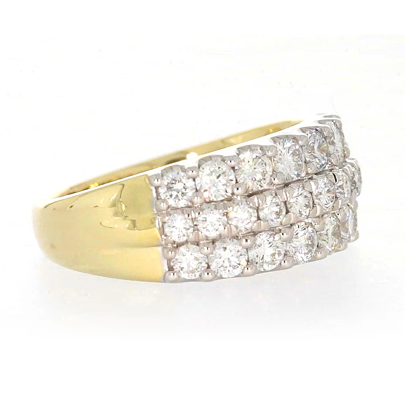 Celebration 9ct Yellow Gold Round Brilliant Cut 1 1/2 Carat tw of Lab Grown Diamonds Ring - Image 62